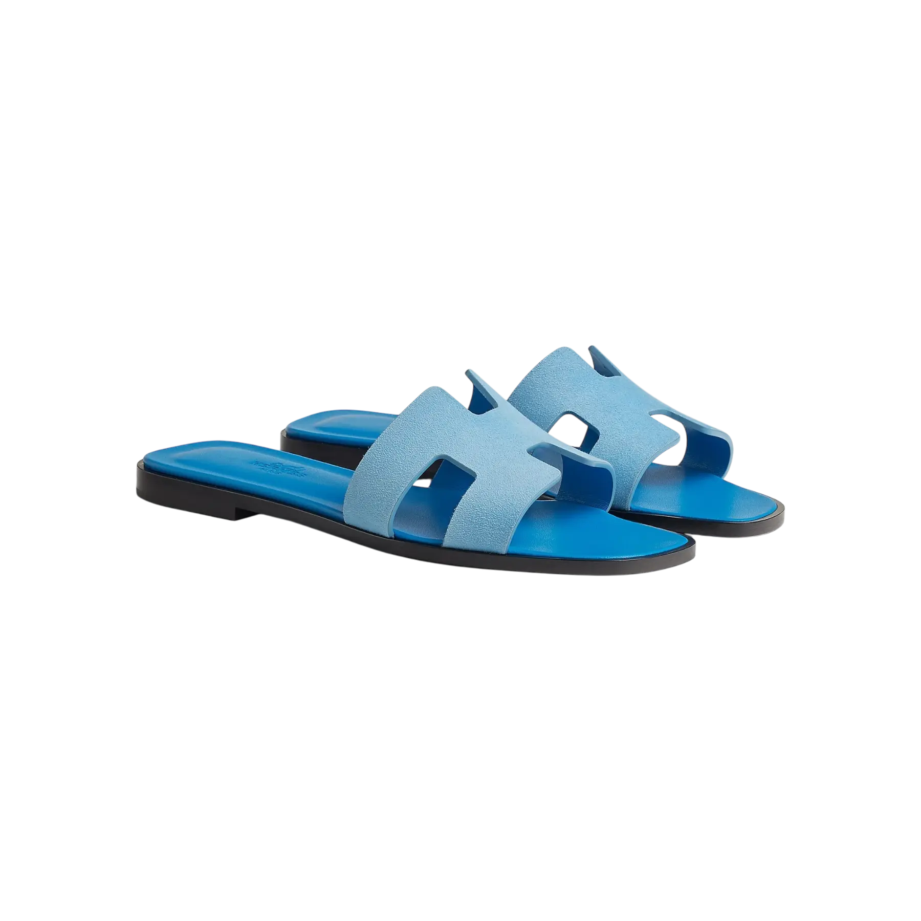 Hermes Oran Sandal Bleu Cameo Chrome Dubai