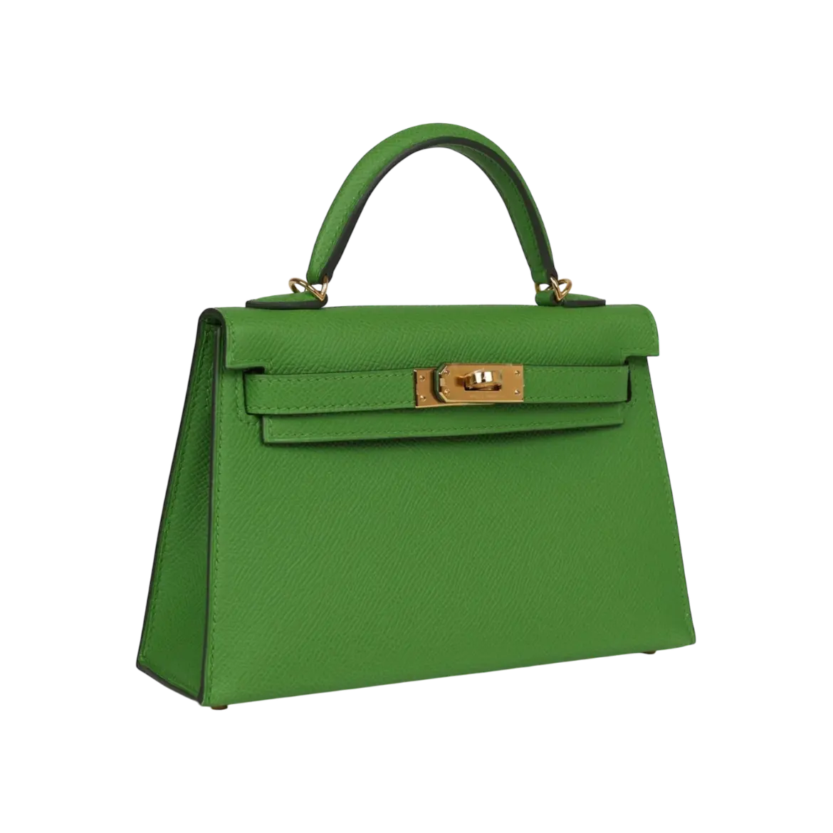 Hermès Mini Kelly Sellier Vert Yucca Epsom Gold Hardware Chrome Dubai