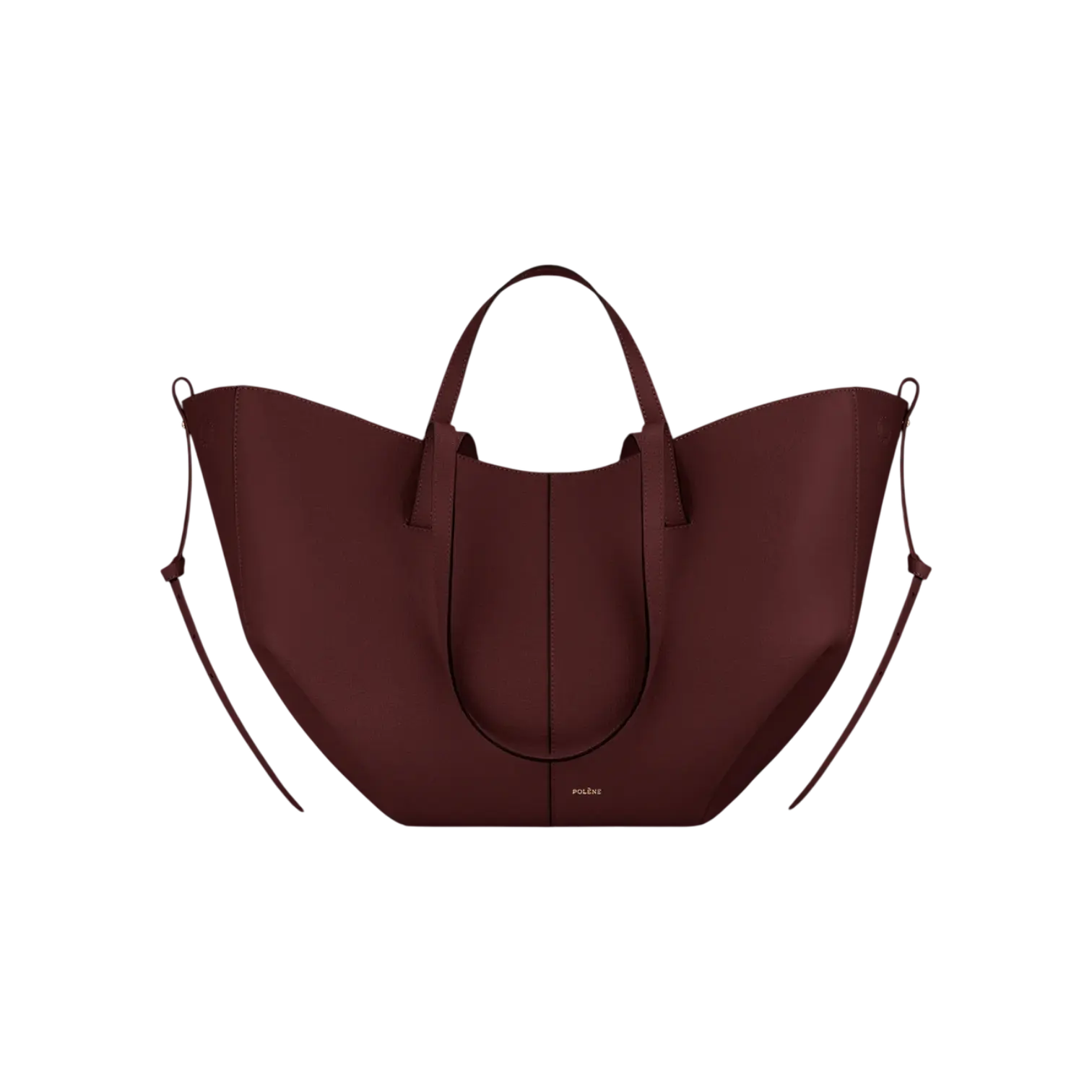 Polene Cyme Tote Bag Black Cherry Chrome Dubai