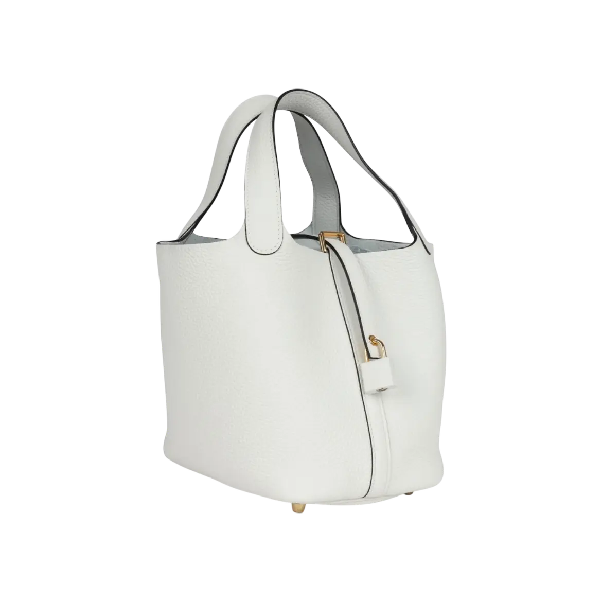 Hermès Picotin Lock 18 White Clemence Gold Hardware Chrome Dubai