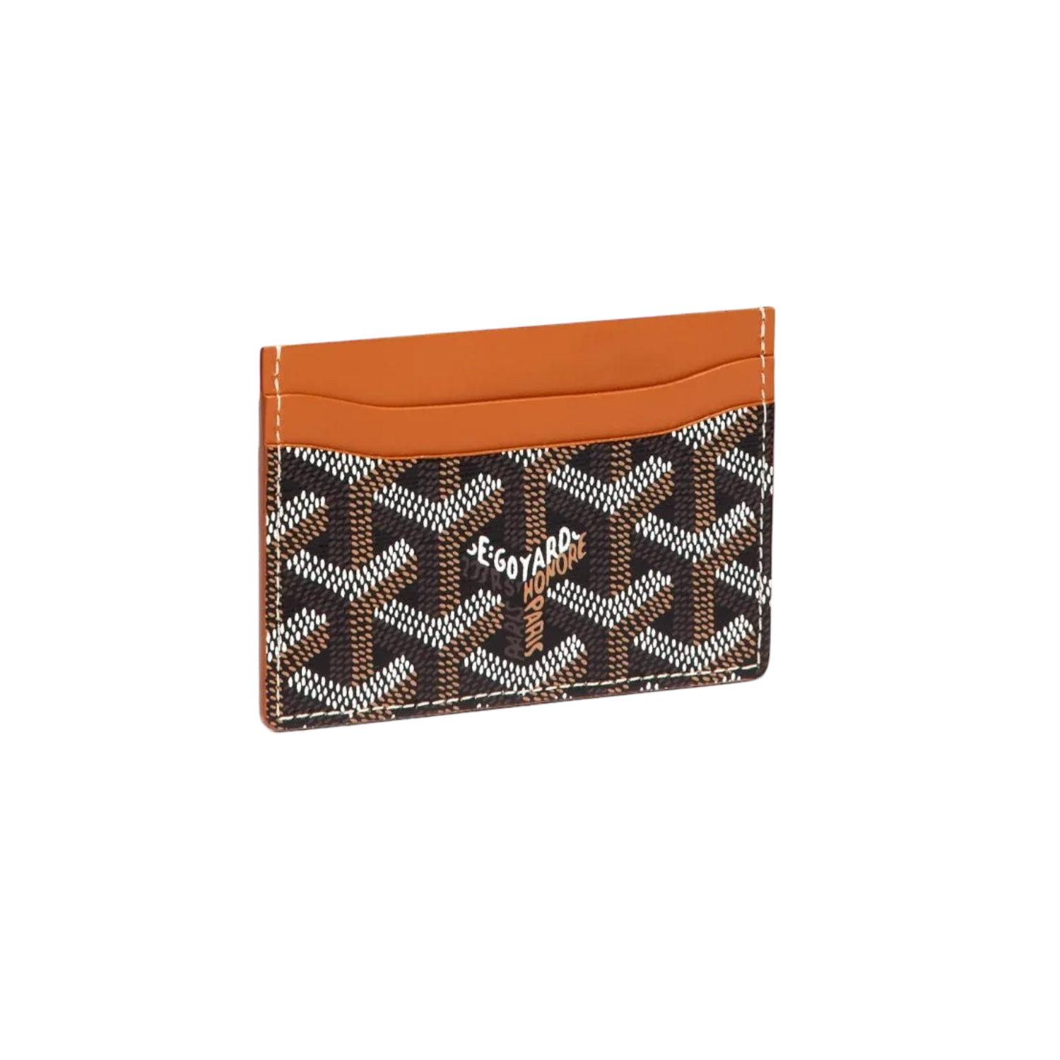 Goyard orange card holder hotsell