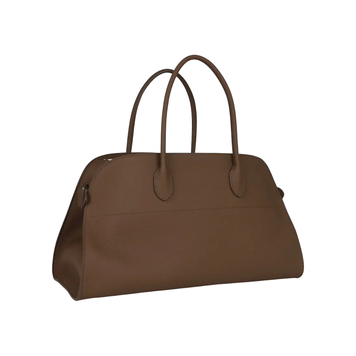 The Row East West Margaux Bag Chevre Calfskin Silver Hardware Chrome Dubai