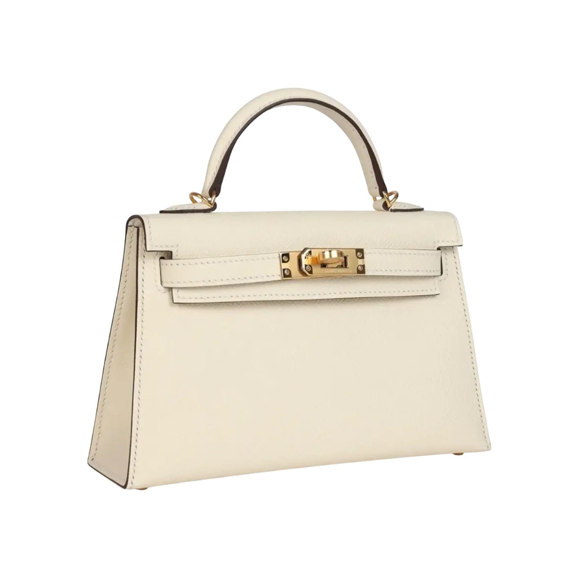 Hermès Mini Kelly Sellier Nata Epsom Gold Hardware Chrome Dubai