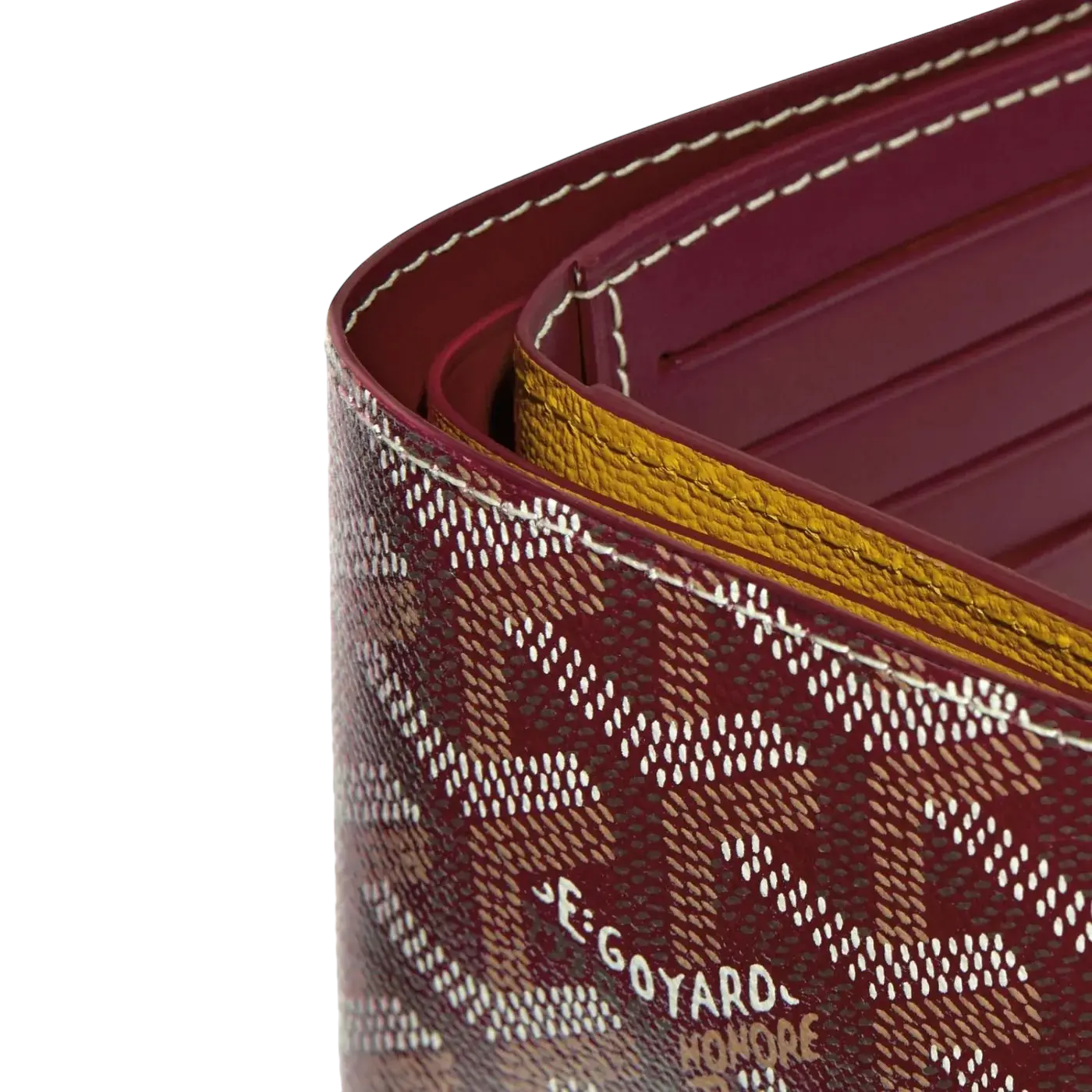 Goyard Victoire Wallet Bordeaux Chrome Dubai
