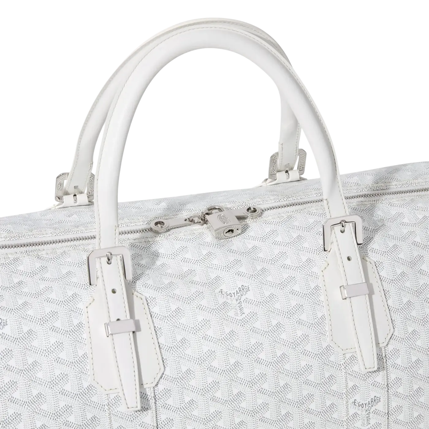 Goyard Boston 50 Bag White Chrome Dubai