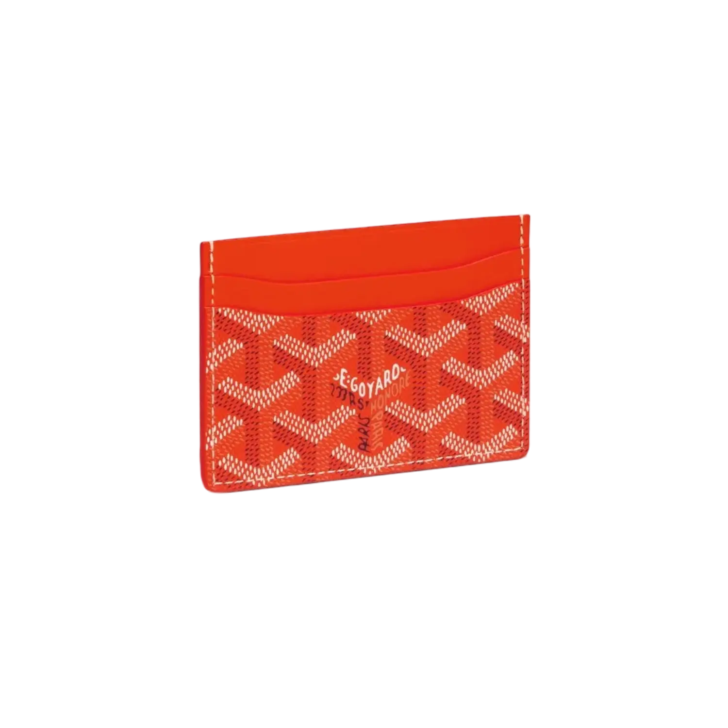 Goyard Saint Sulpice Card Holder Orange Chrome Dubai