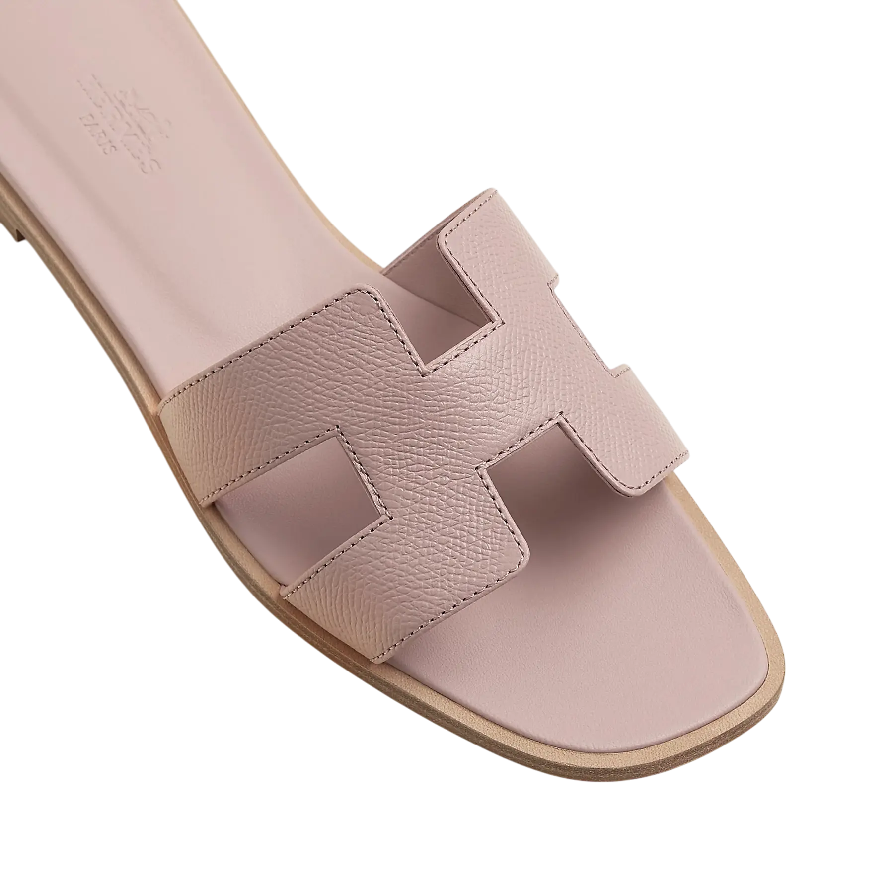 Hermes Oran Sandal Rose Porcelaine Chrome Dubai
