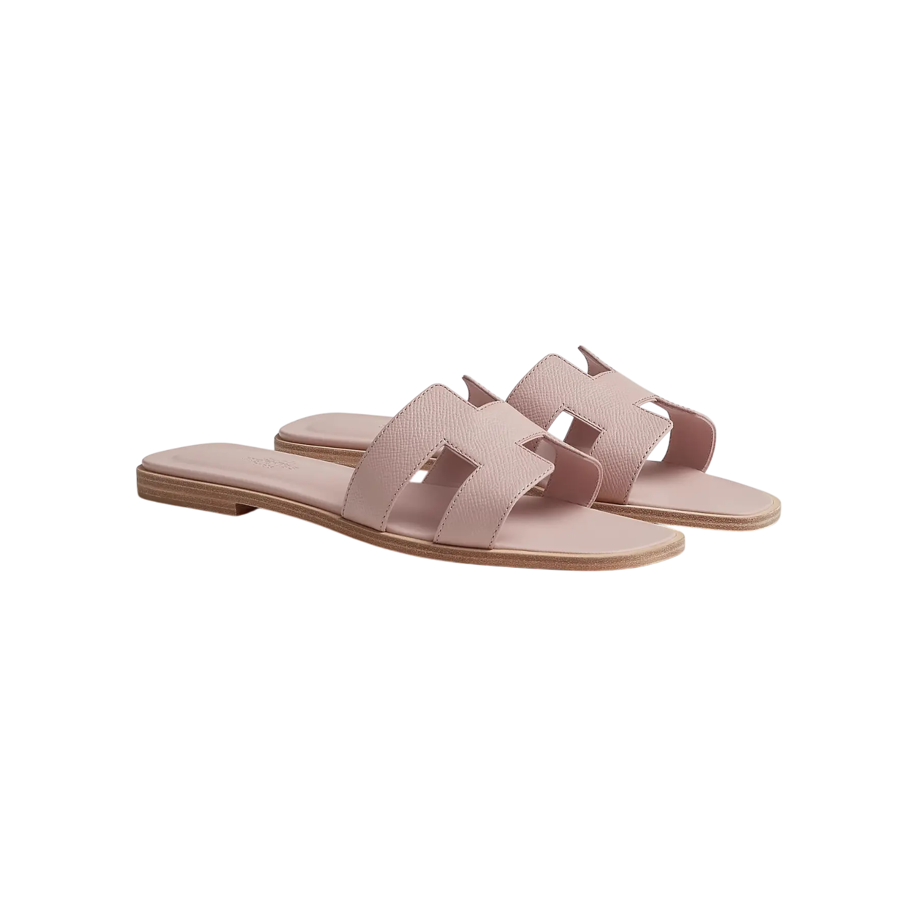Hermes Oran Sandal Rose Porcelaine Chrome Dubai