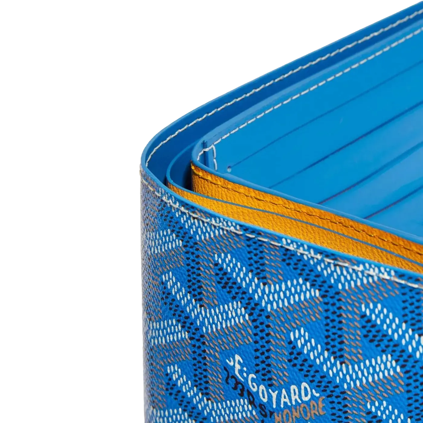 Goyard Victoire Wallet Blue Chrome Dubai