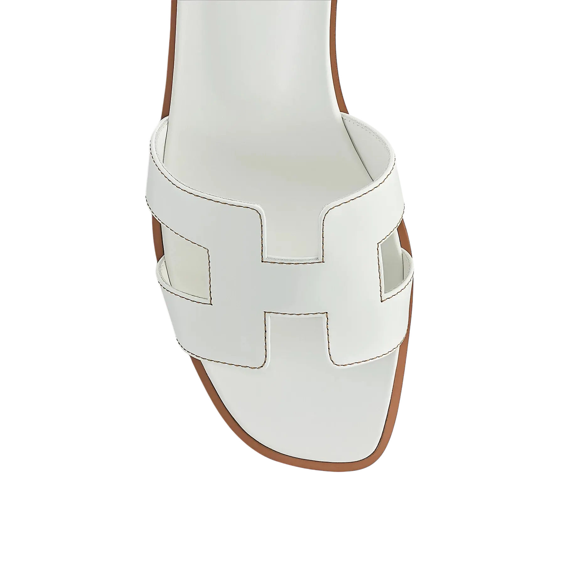 Hermes Oran Sandal Blanc Chrome Dubai