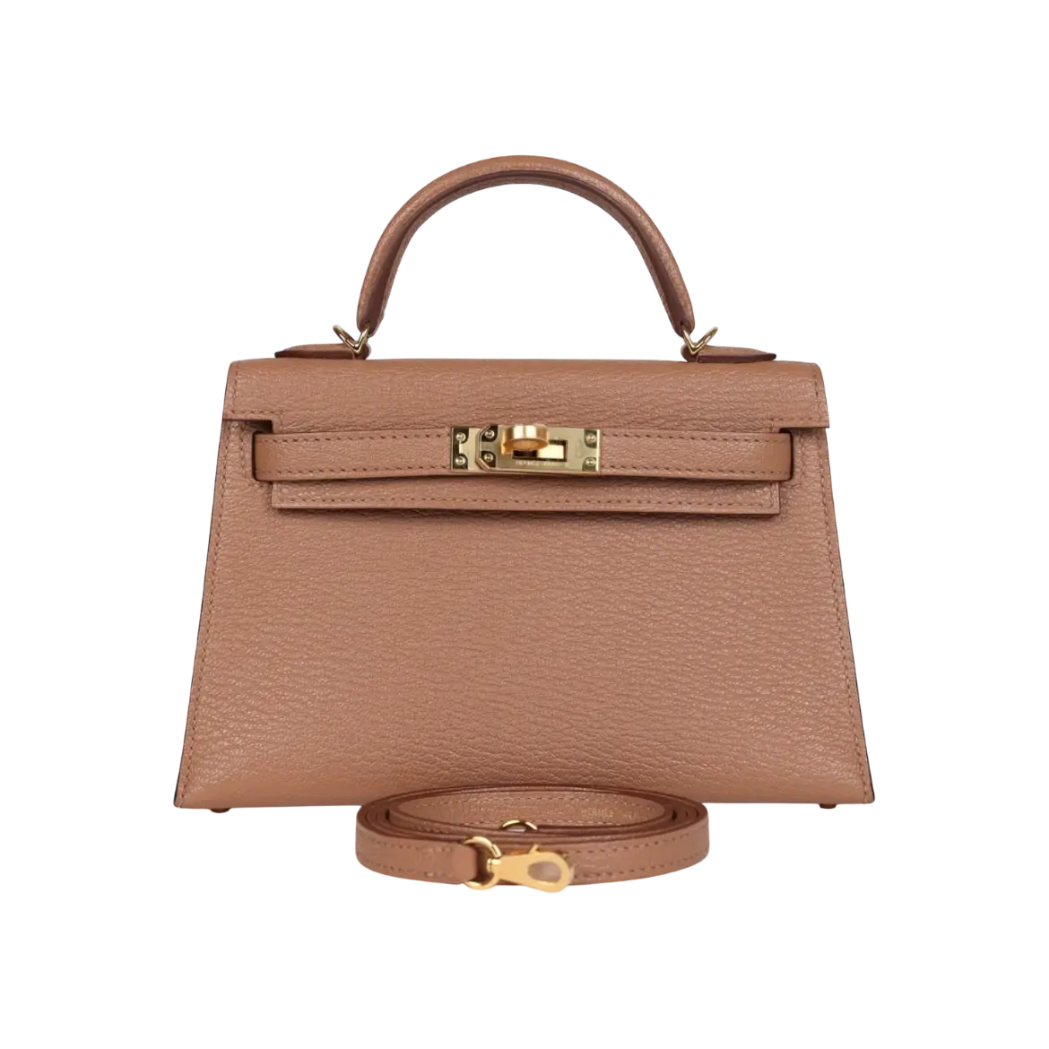 Hermès Mini Kelly Sellier Quebracho Chevre Gold Hardware Chrome Dubai