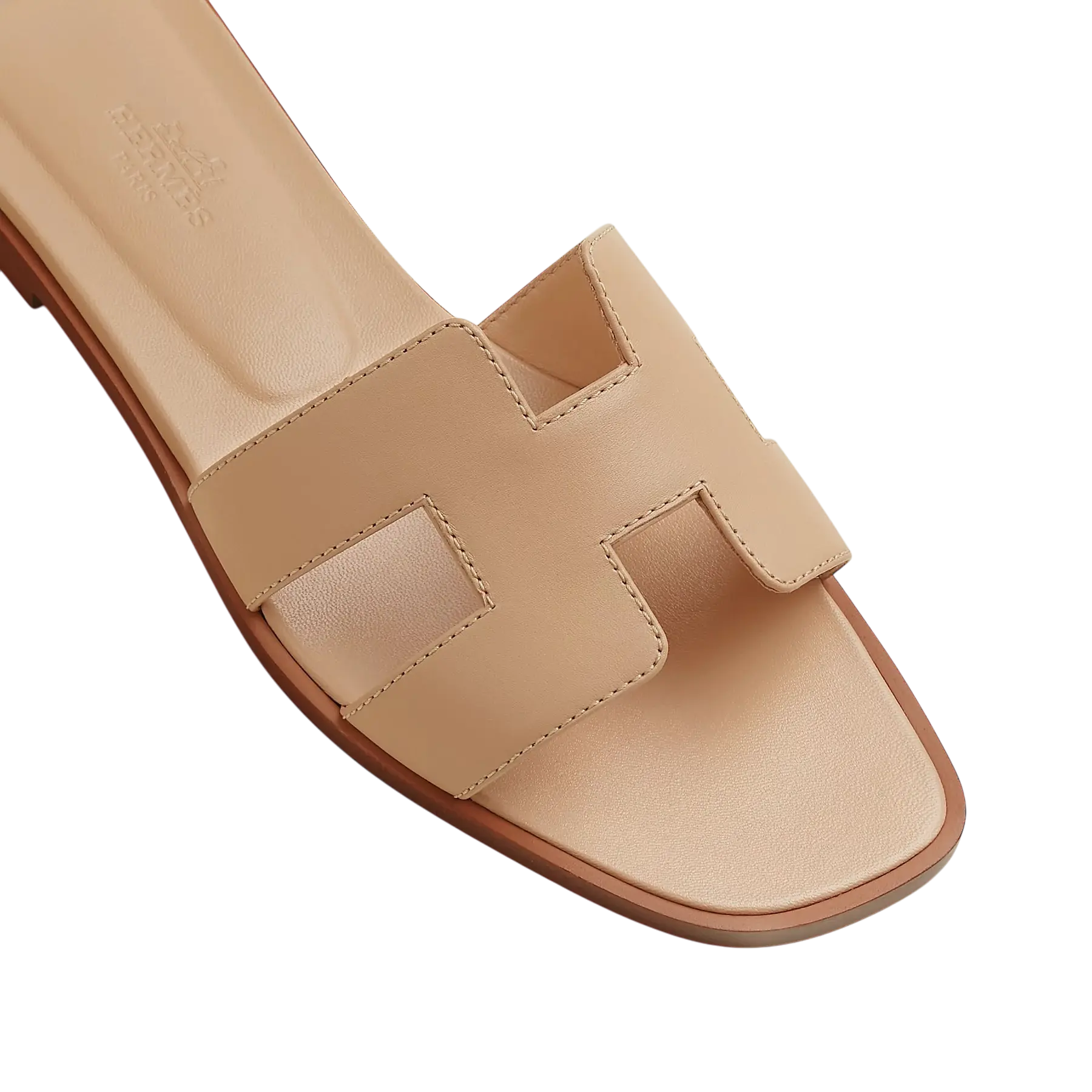 Hermes Oran Sandal Beige Natura Chrome Dubai