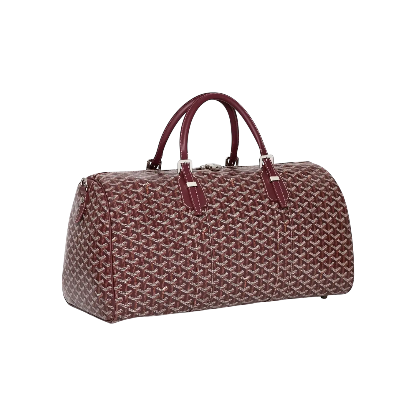 Goyard Boston 50 Bag Bordeaux Chrome Dubai