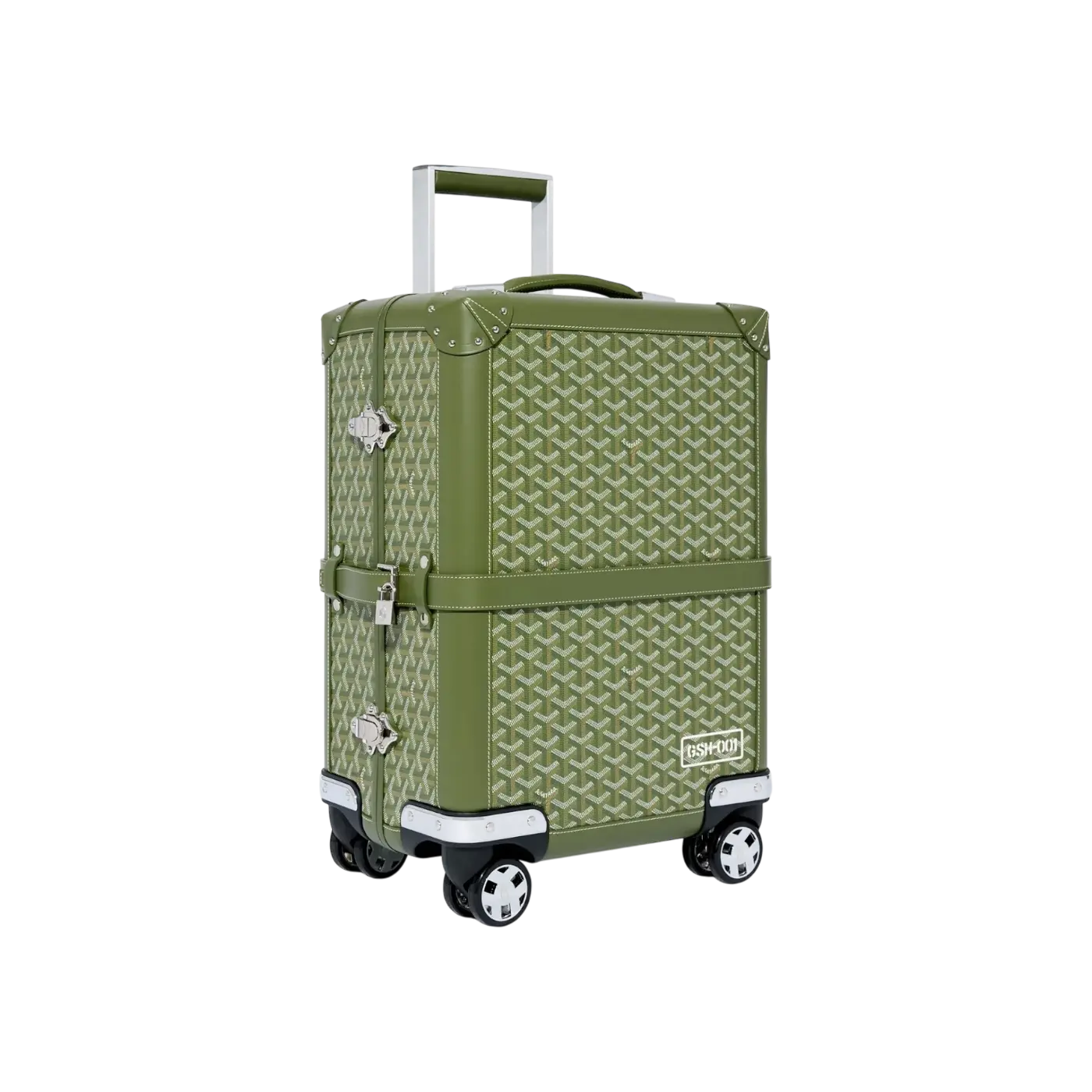 Goyard Bourget Trolley Case Khaki Green Chrome Dubai
