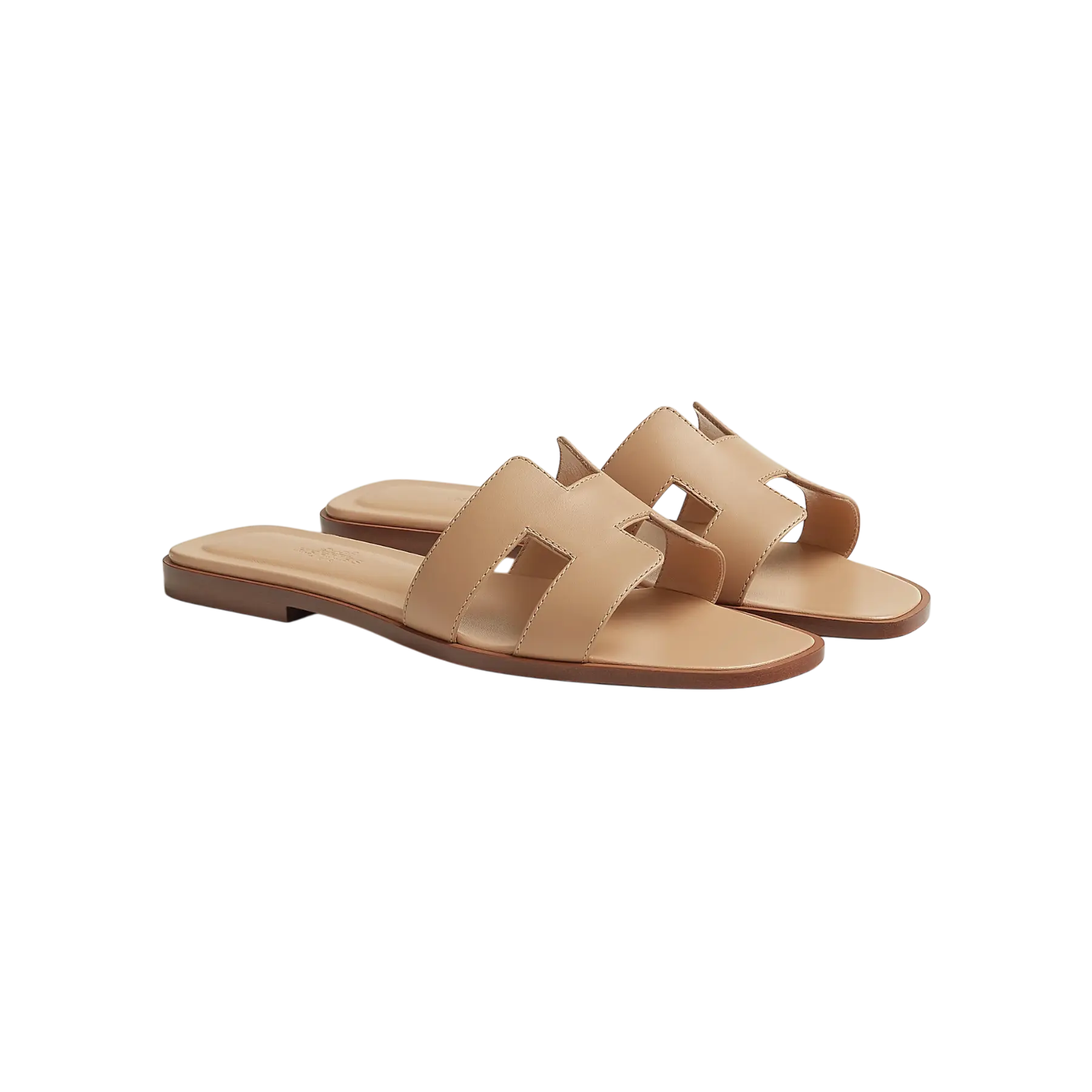 Hermes Oran Sandal Beige Natura Chrome Dubai