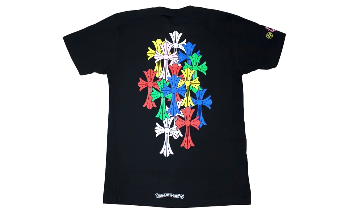 Chrome Hearts Multi Color Cross Cemetery T-Shirt Chrome Dubai
