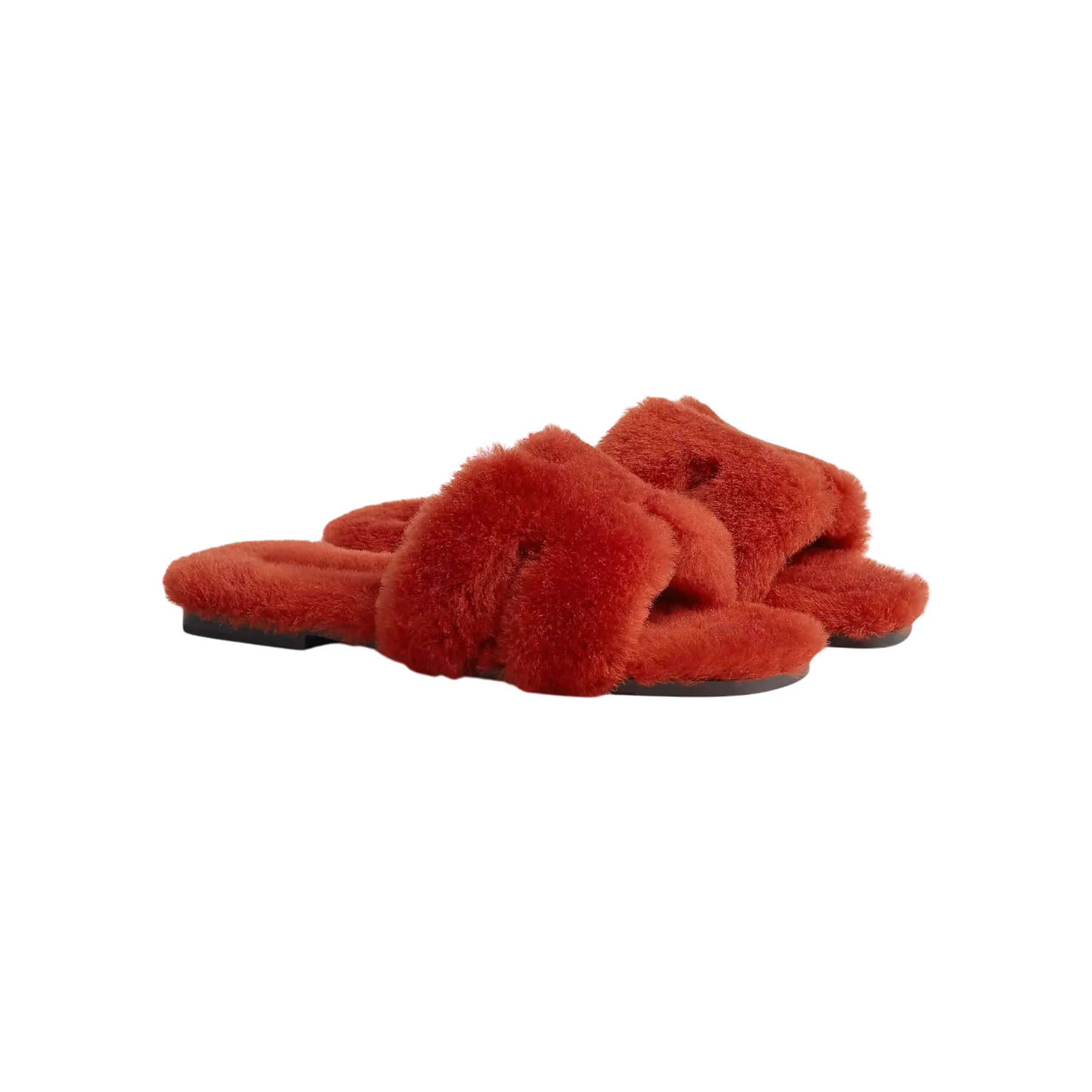 Hermes Oran Sandal Rouge De Turin Chrome Dubai