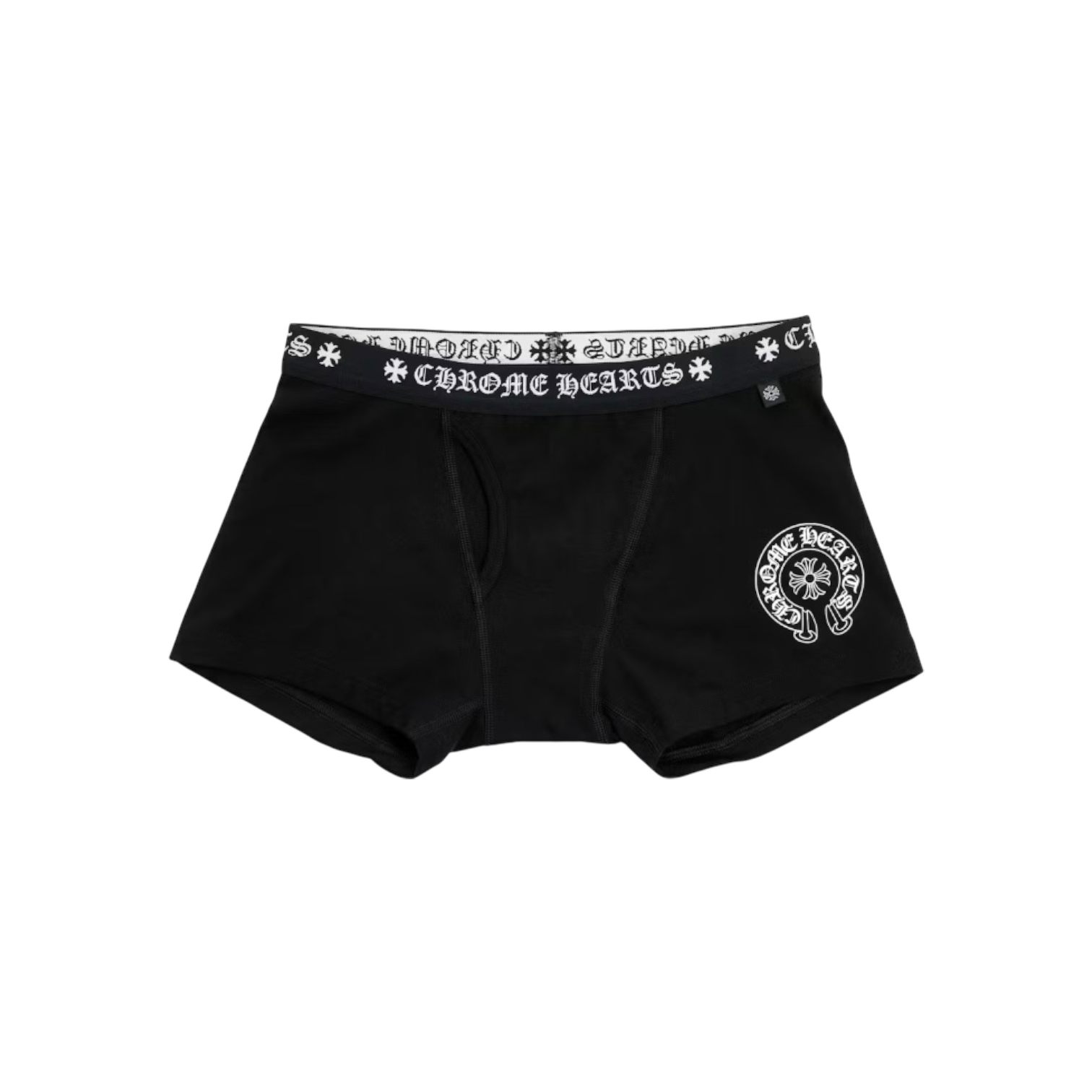 Chrome Hearts Boxer Brief Shorts Black/White Chrome Dubai