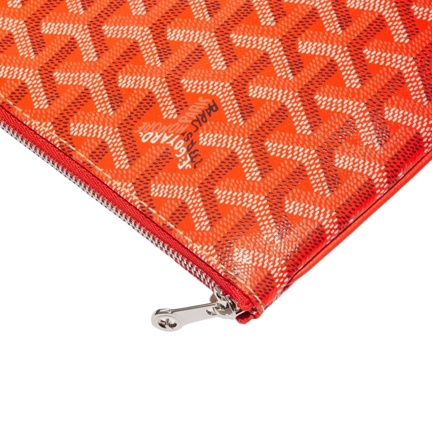 Goyard Senat Pouch Orange Chrome Dubai