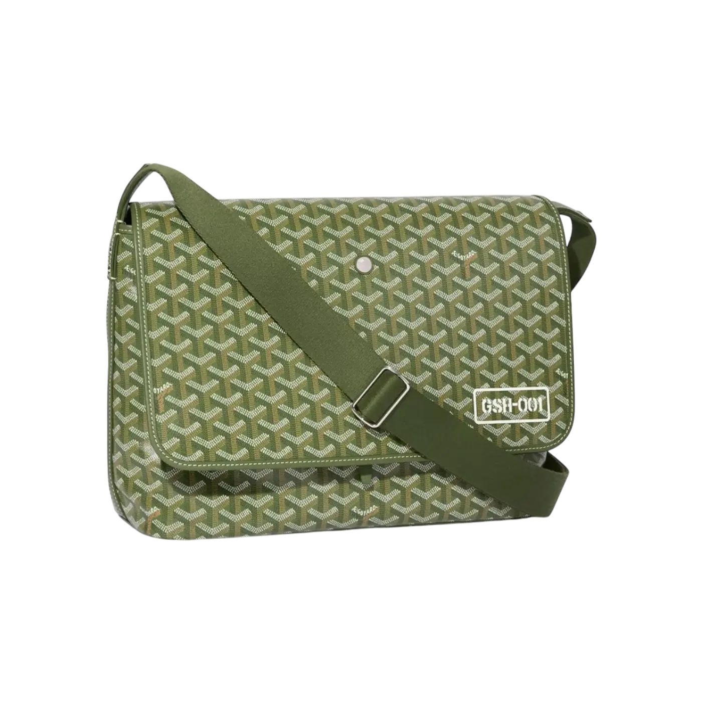 Goyard Capetien Messenger Bag Khaki Green Chrome Dubai
