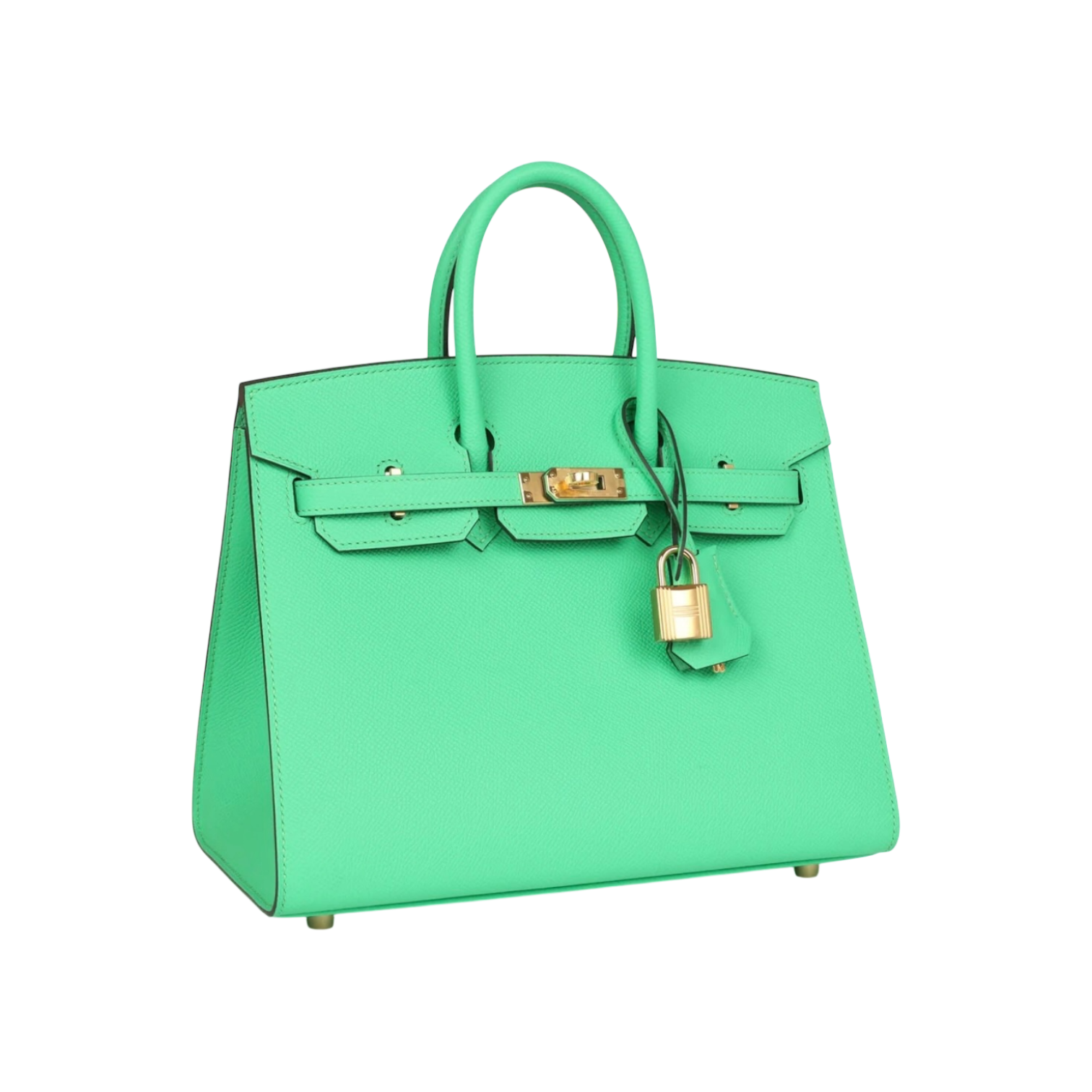 Hermès Birkin Sellier 25 Vert Comics Epsom Gold Hardware Chrome Dubai