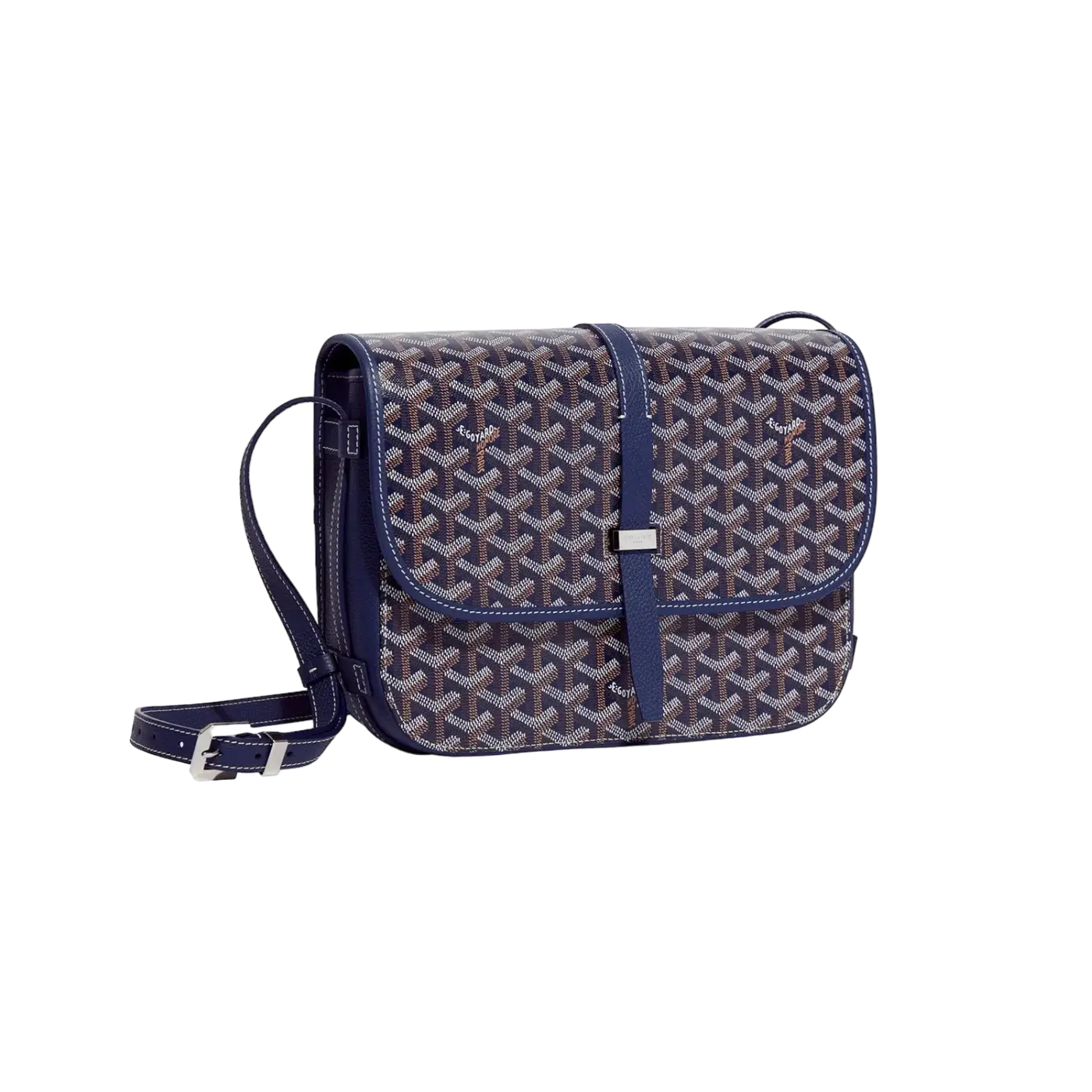 Goyard Belvedere Navy Blue Chrome Dubai