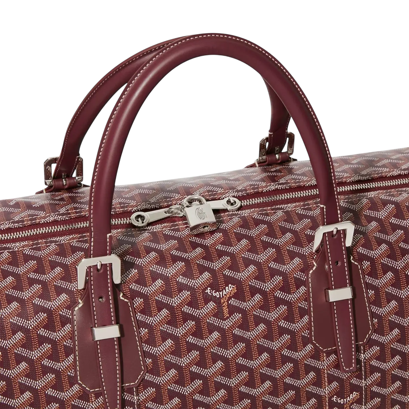 Goyard Boston 50 Bag Bordeaux Chrome Dubai