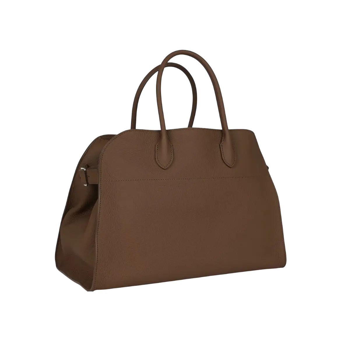 The Row Soft Margaux 15 Bag Chevre Calfskin Silver Hardware Chrome Dubai