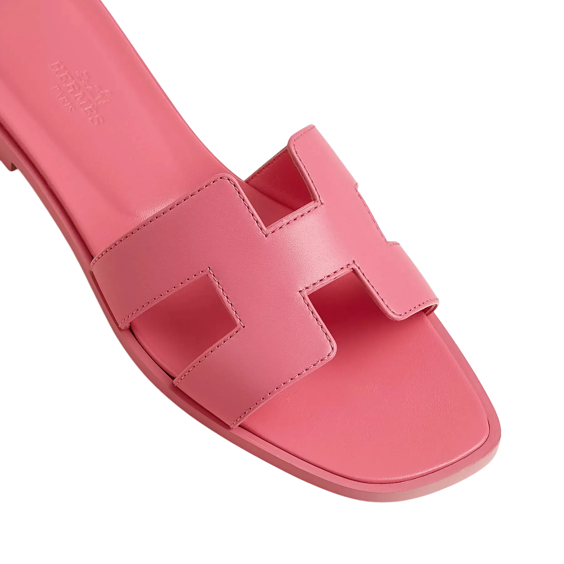 Hermes Oran Sandal Rose Pétale Chrome Dubai