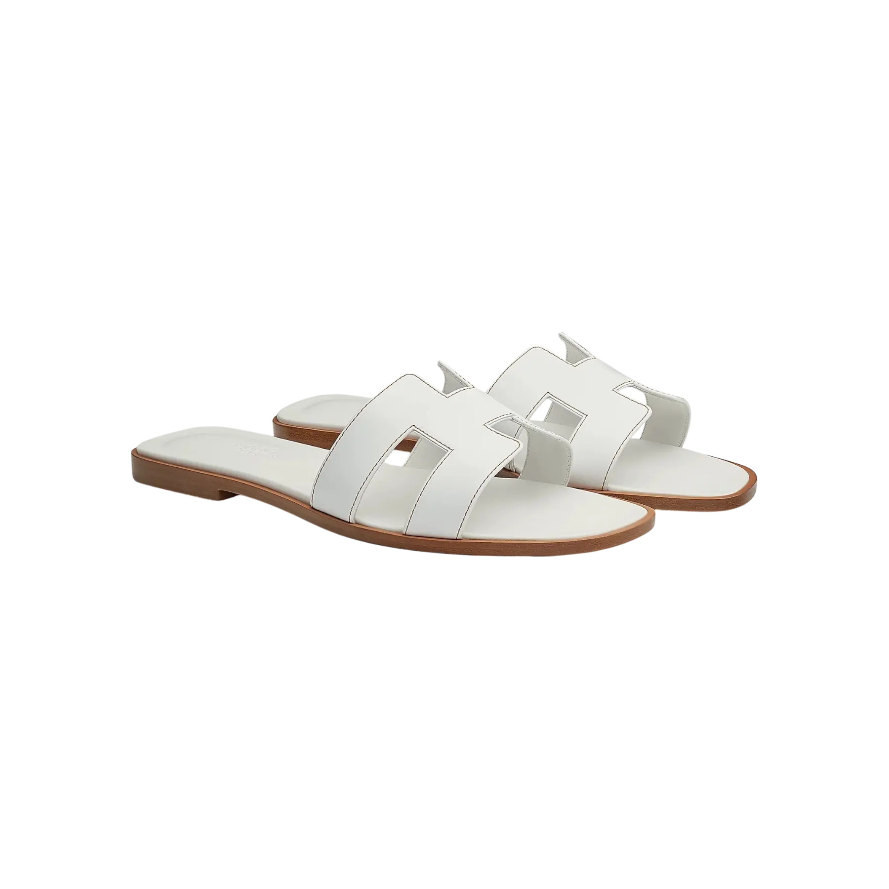 Hermes Oran Sandal Blanc Chrome Dubai