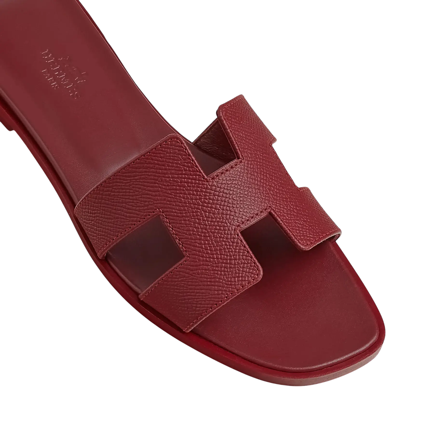 Hermes Oran Sandal Rouge H Chrome Dubai