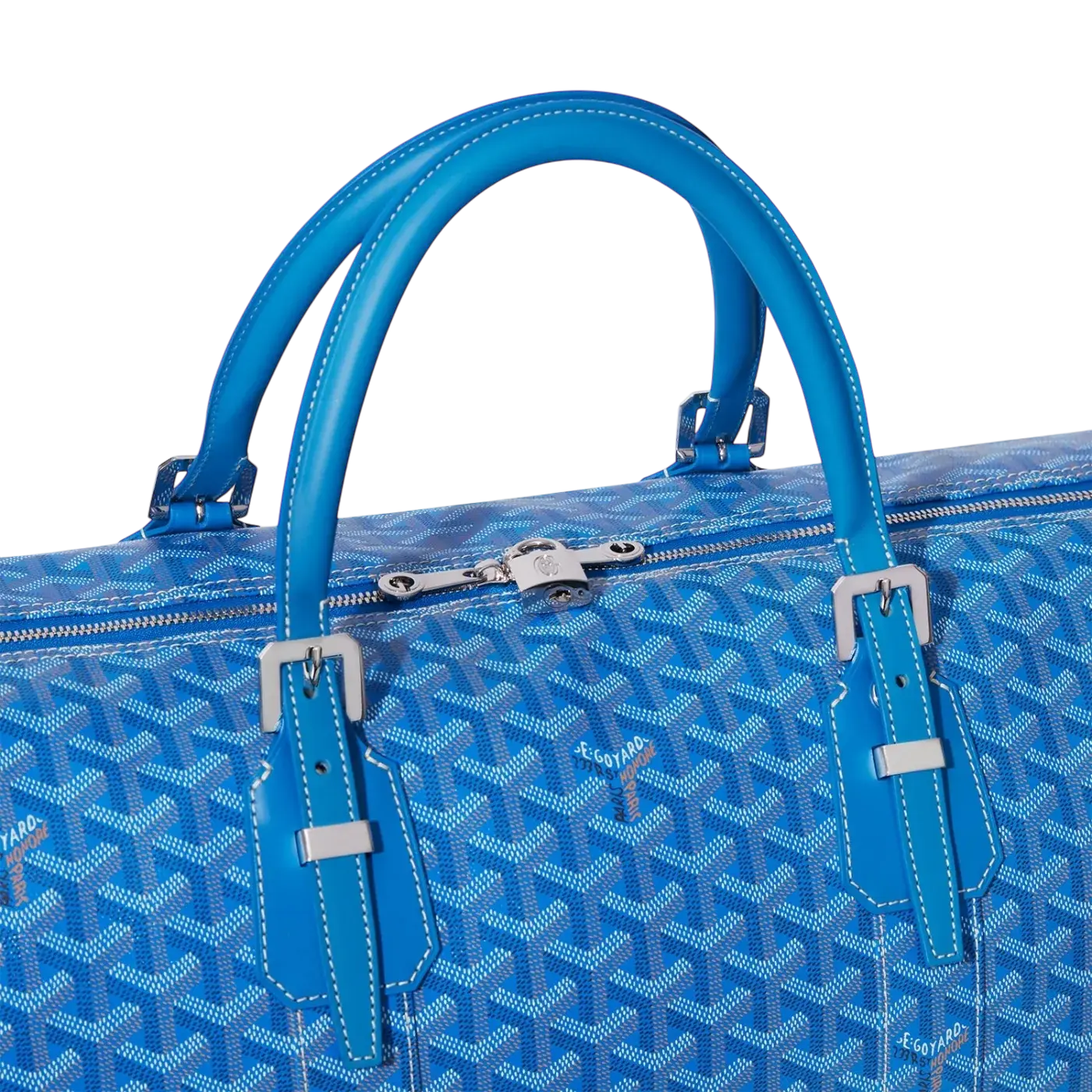 Goyard Boston 50 Bag Sky Blue Chrome Dubai