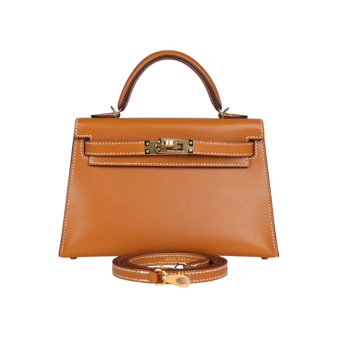 Hermès Mini Kelly Sellier Naturel Sable Butler Gold Hardware Chrome Dubai