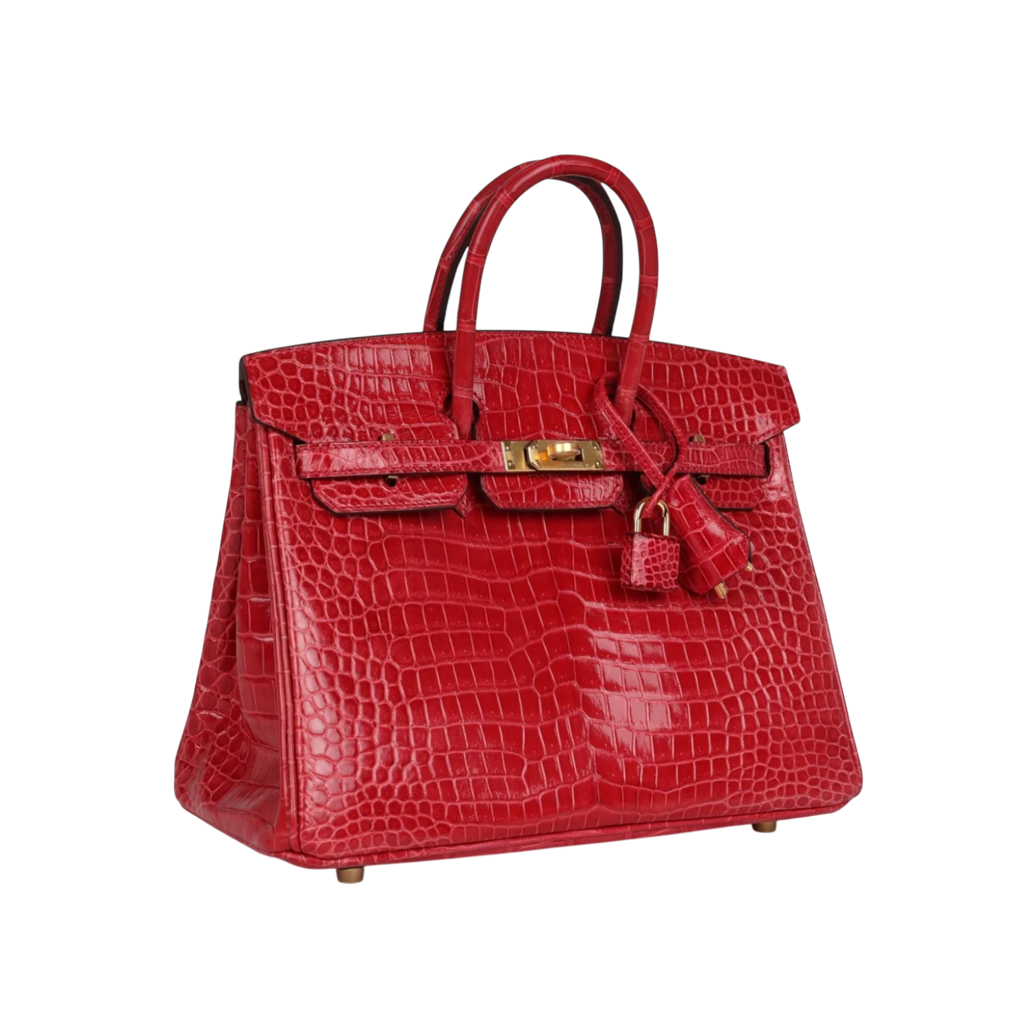 Hermès Birkin 25 Braise Porosus Crocodile Gold Hardware Chrome Dubai