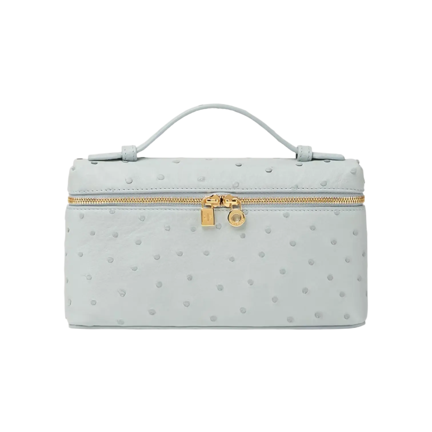Loro Piana L19 Bag Ostrich Minty Breeze / Sun Gold Chrome Dubai