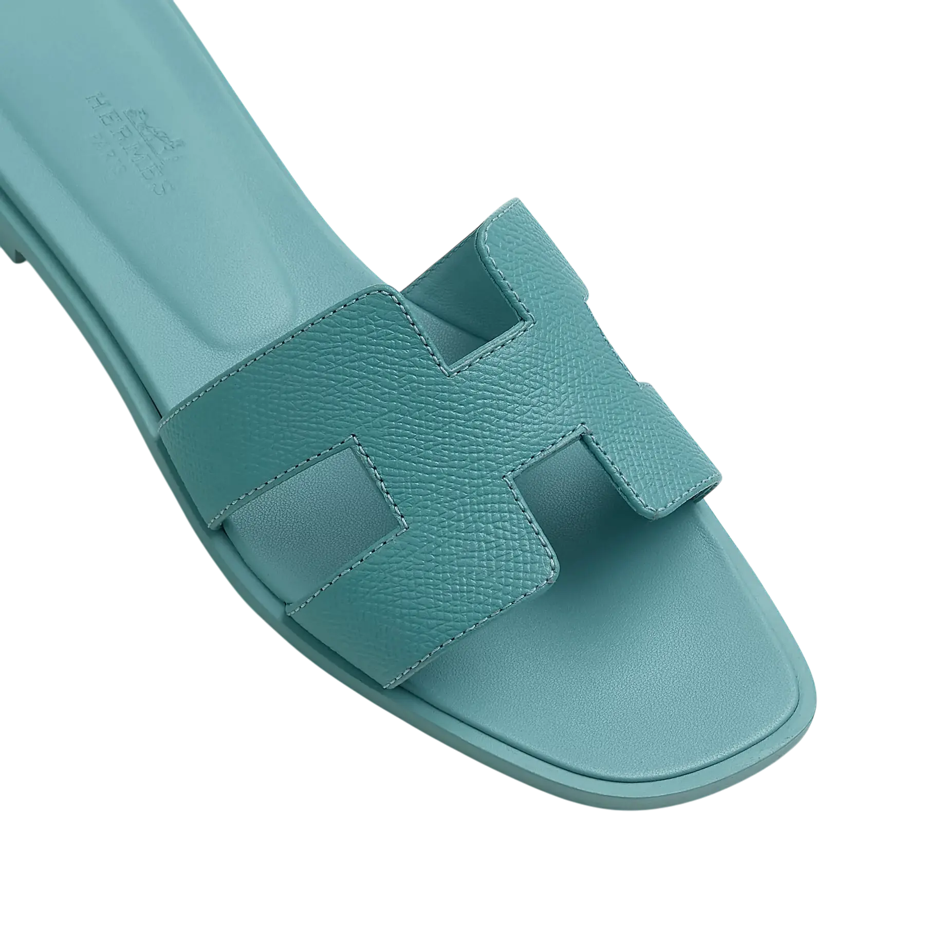 Hermes Oran Sandal Bleu Minéral Chrome Dubai
