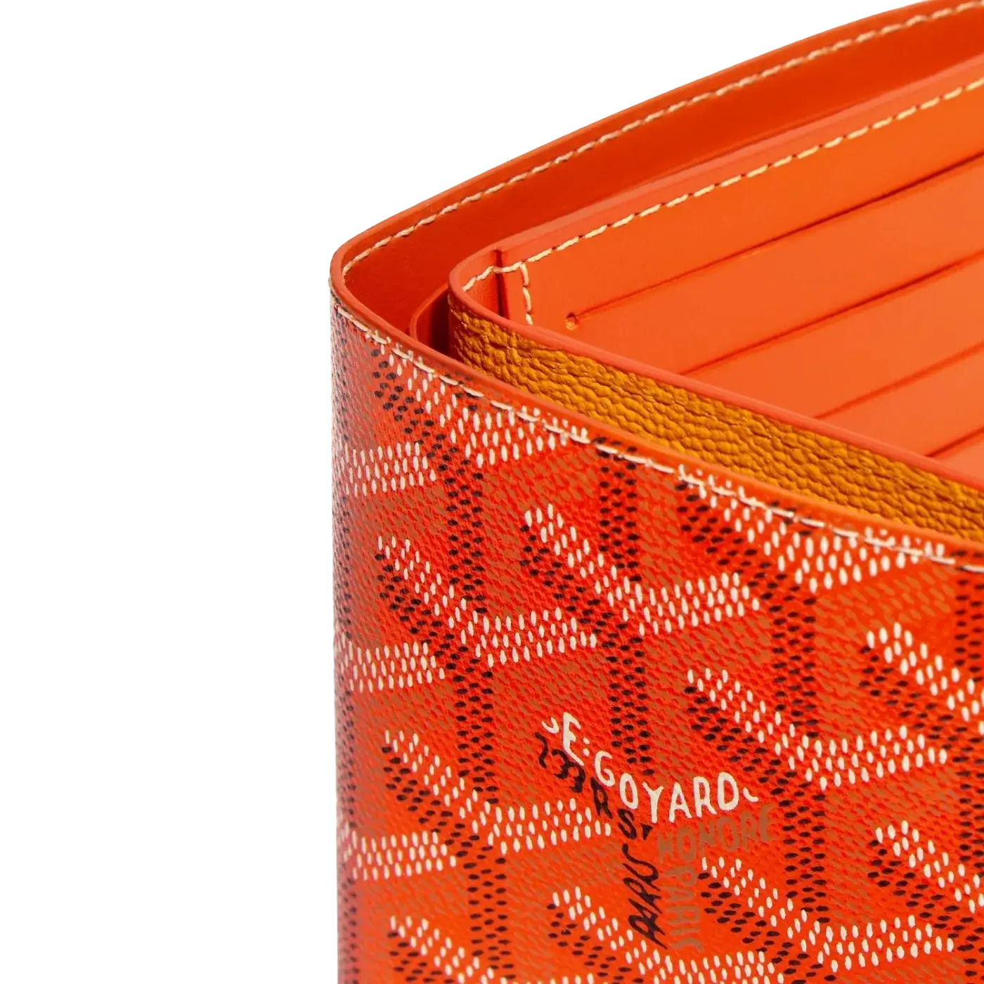 Goyard Victoire Wallet Orange Chrome Dubai