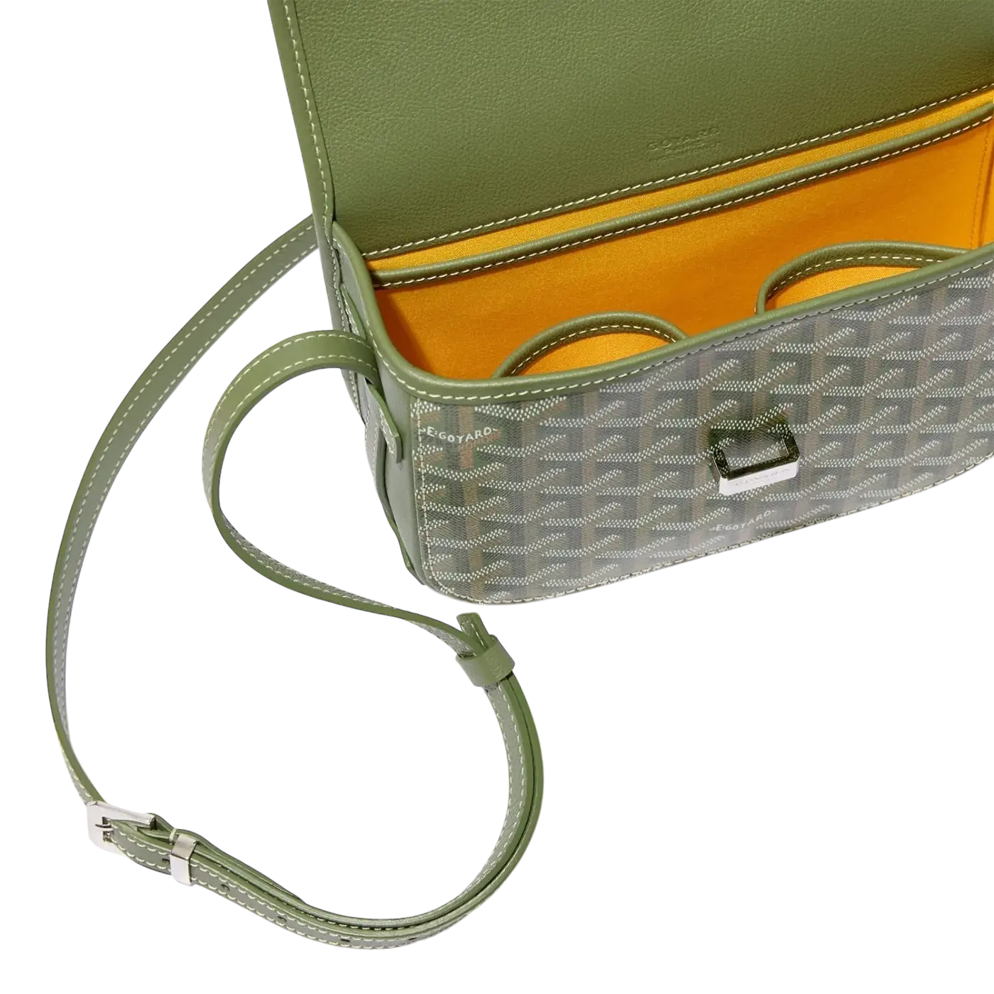 Goyard Belvedere Khaki Green Chrome Dubai