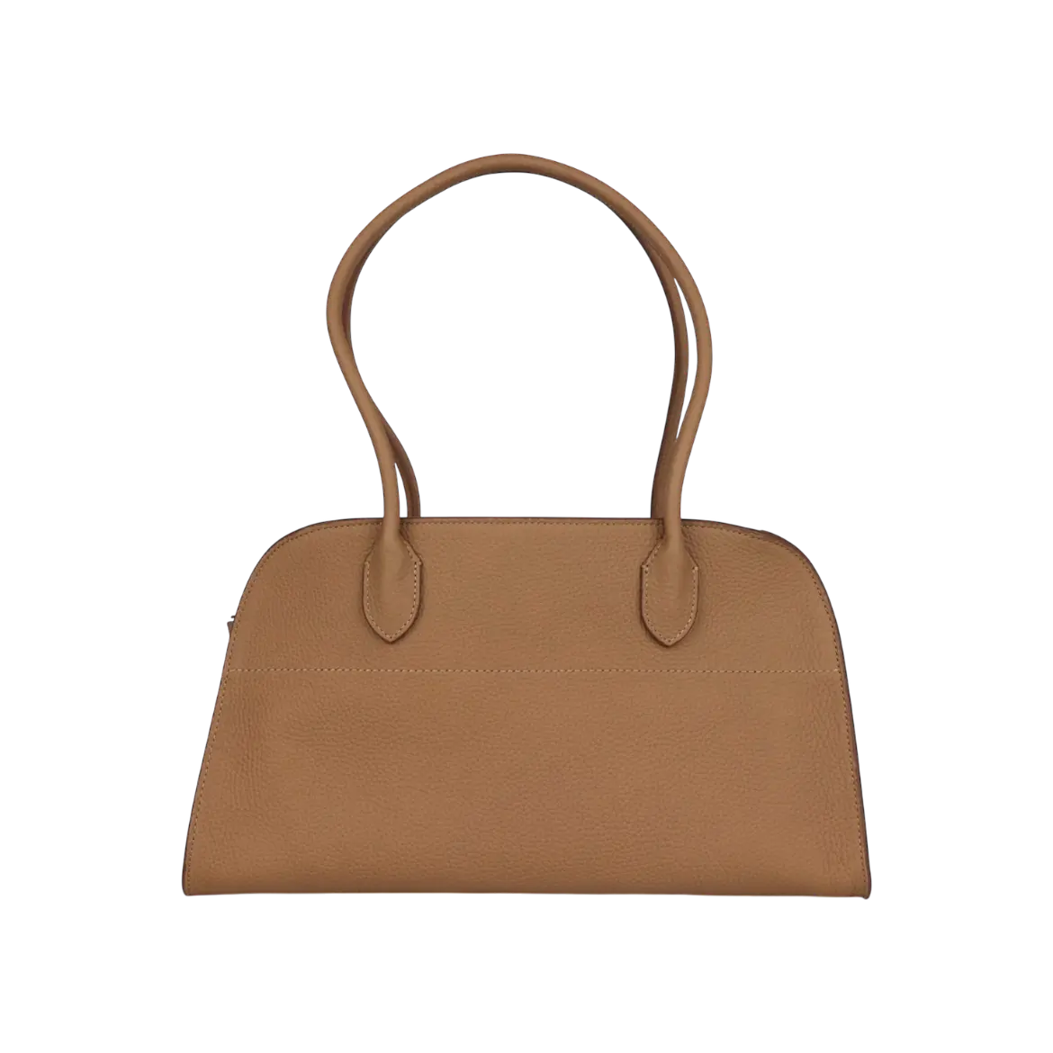 The Row Margaux Shoulder 12 Bag Sandpit Calfskin Silver Hardware Chrome Dubai