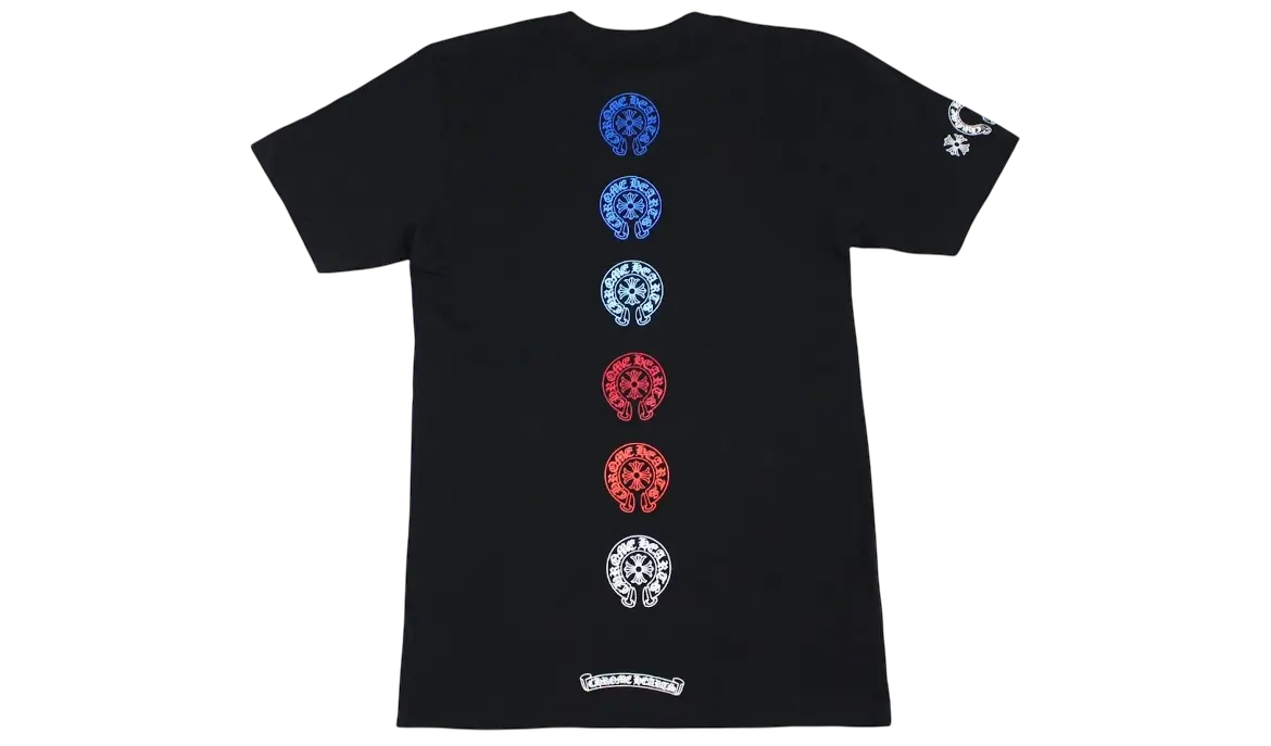 Chrome Hearts Multi Color Horseshoe Logo T-Shirt Chrome Dubai
