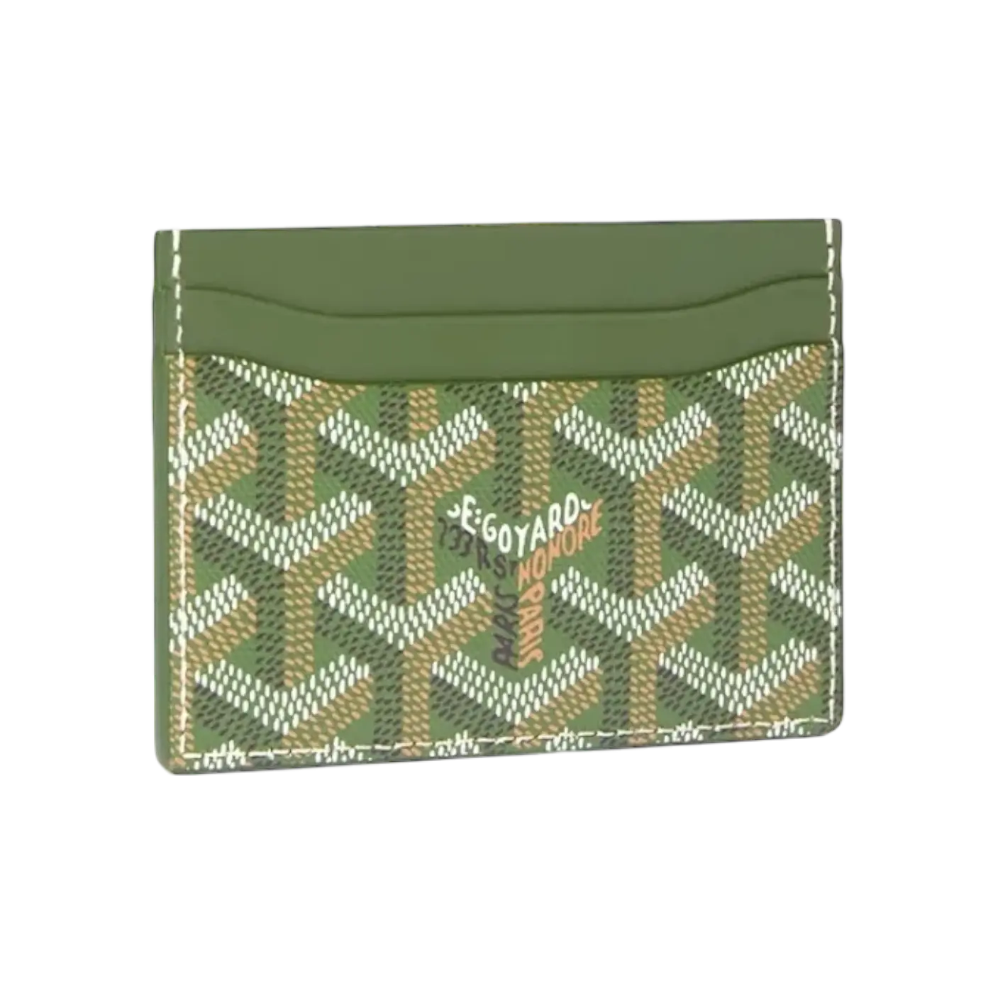 Goyard Saint Sulpice Card Holder Khaki Green Chrome Dubai
