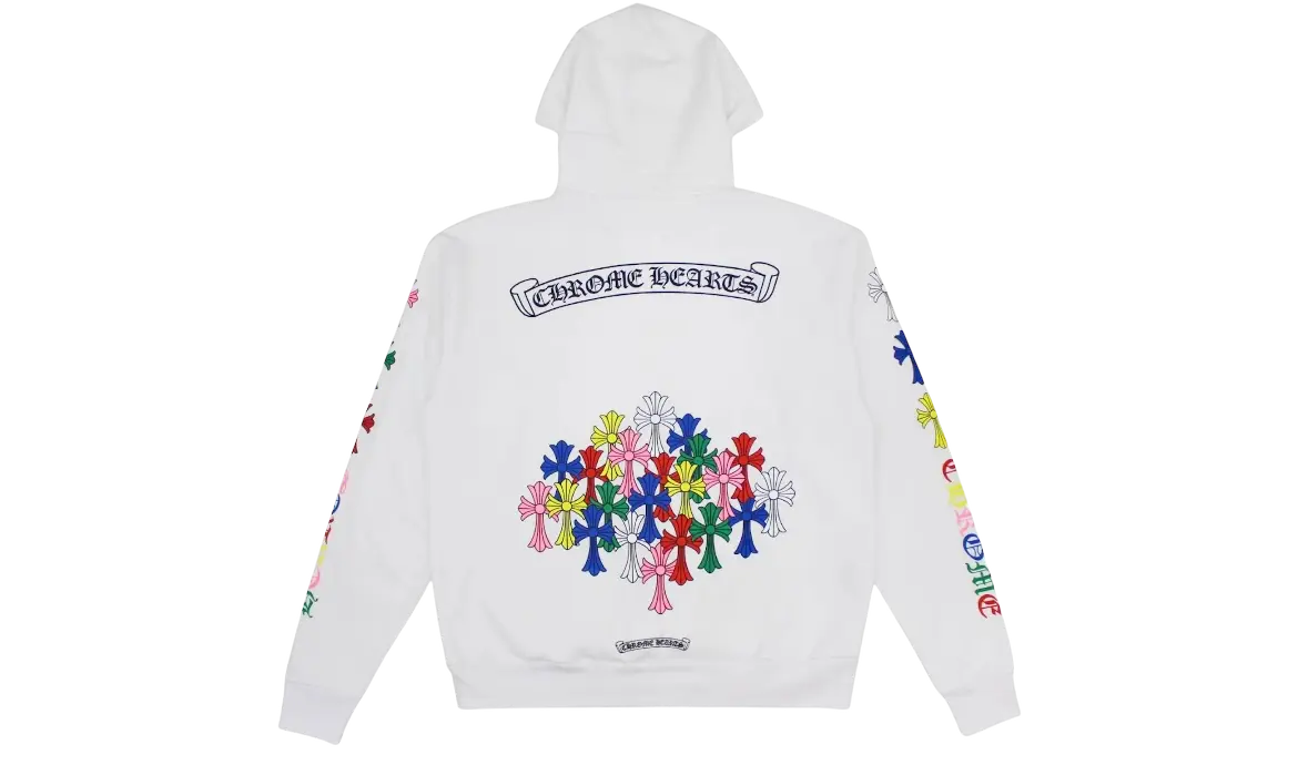 Chrome Hearts Multi Color Cross Hoodie Chrome Dubai