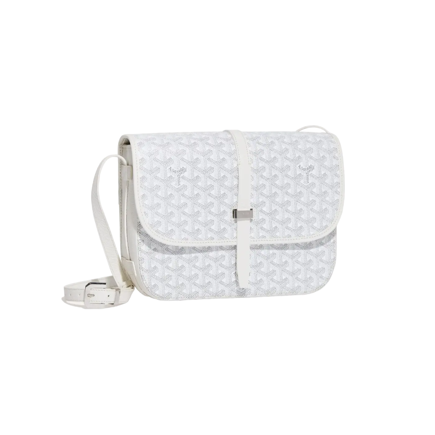 Goyard Belvedere White Chrome Dubai