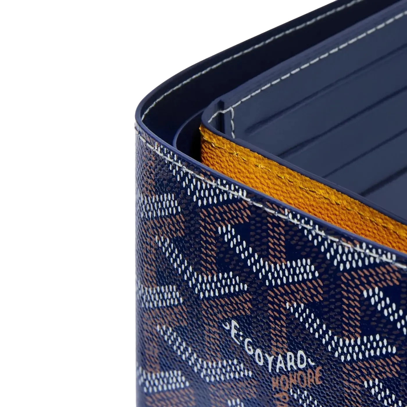Goyard Victoire Wallet Navy Blue Chrome Dubai