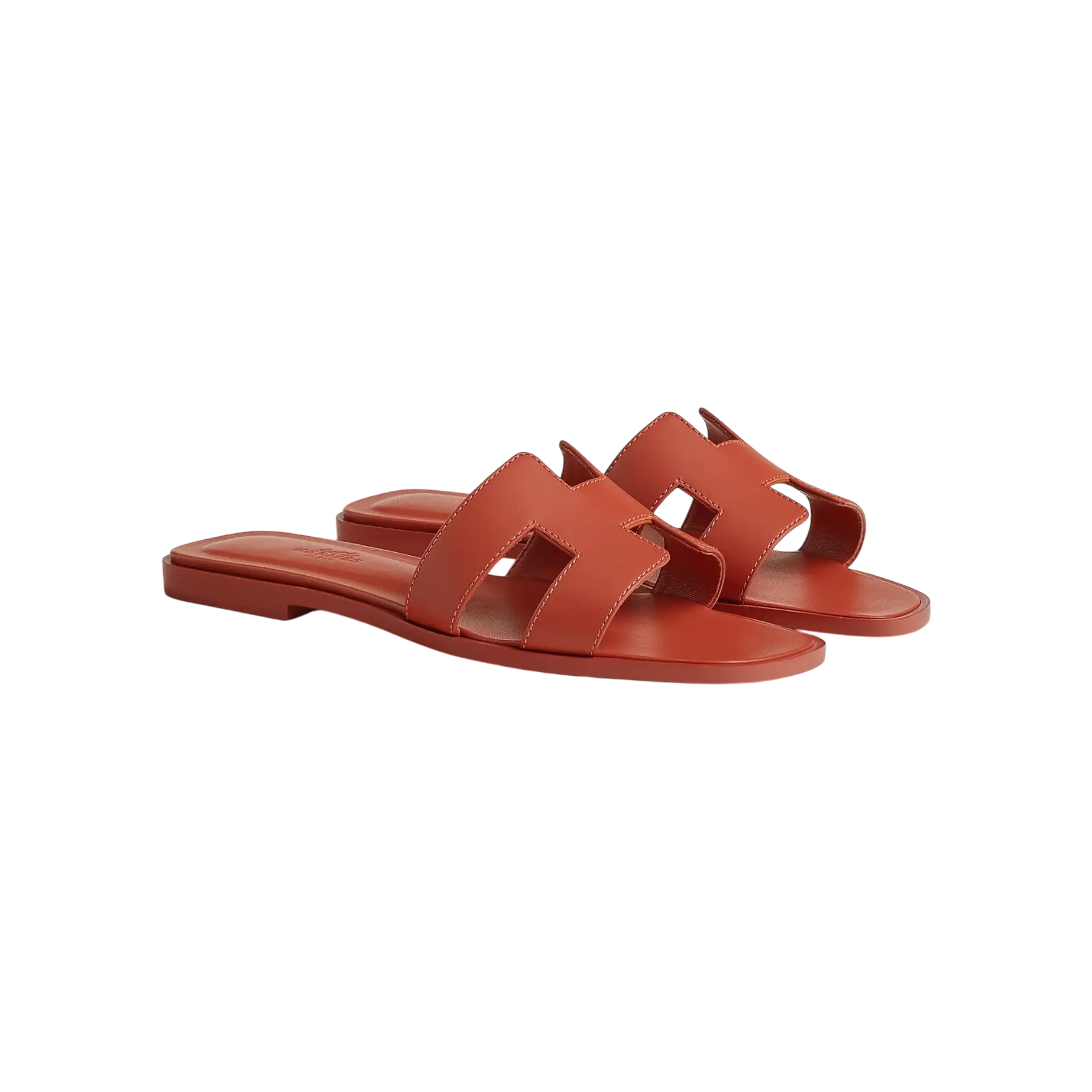 Hermes Oran Sandal Rouge De Turin Chrome Dubai