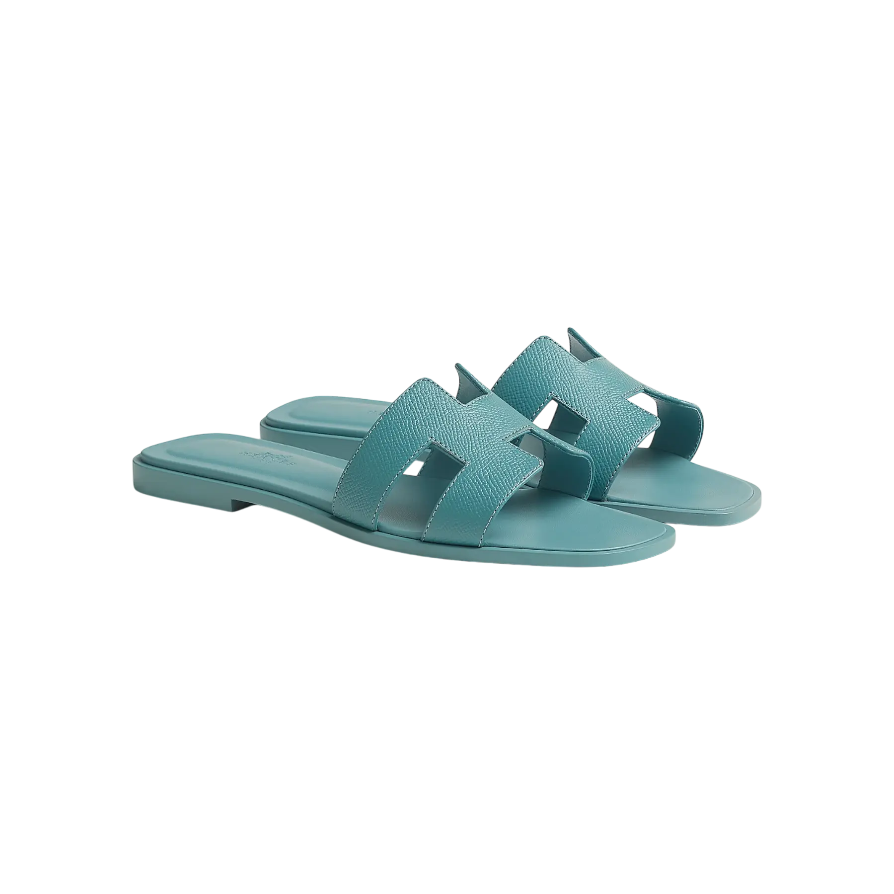 Hermes Oran Sandal Bleu Minéral Chrome Dubai