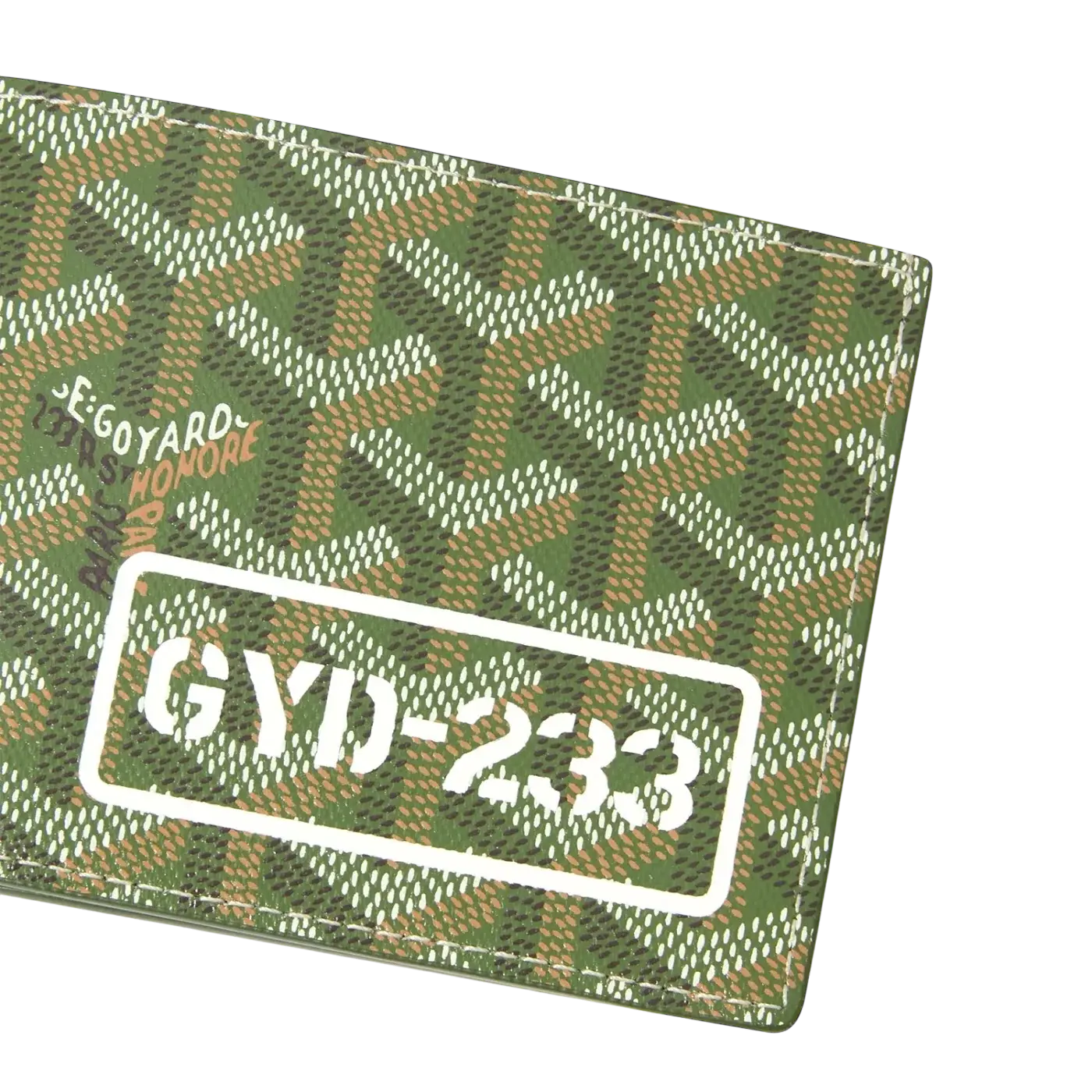 Goyard Victoire Wallet Khaki Green Chrome Dubai