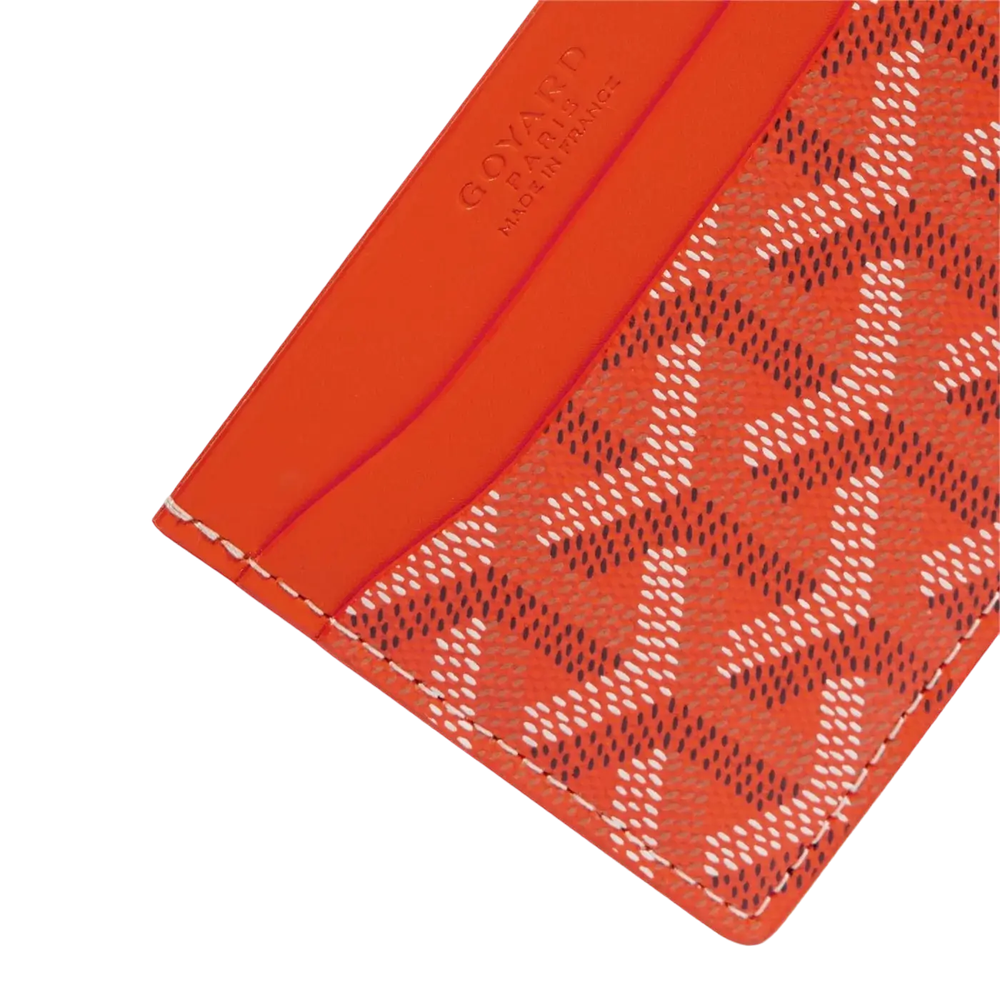Goyard Saint Sulpice Card Holder Orange Chrome Dubai
