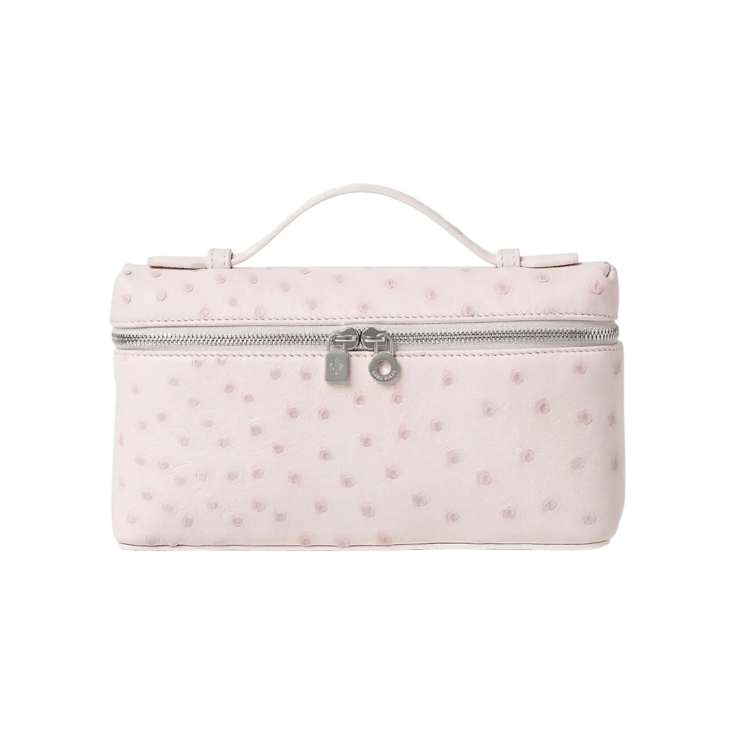 Loro Piana L19 Bag Ostrich Whisper Pink / Antique Silver Chrome Dubai