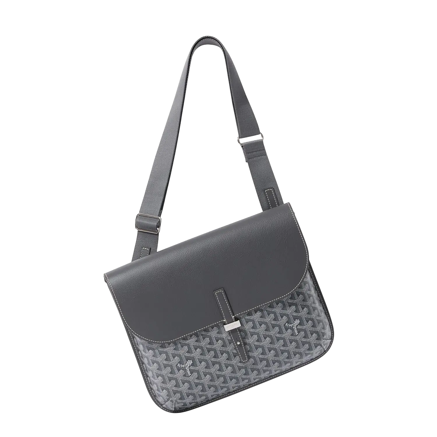 Goyard Coursier Messenger Bag Grey Chrome Dubai